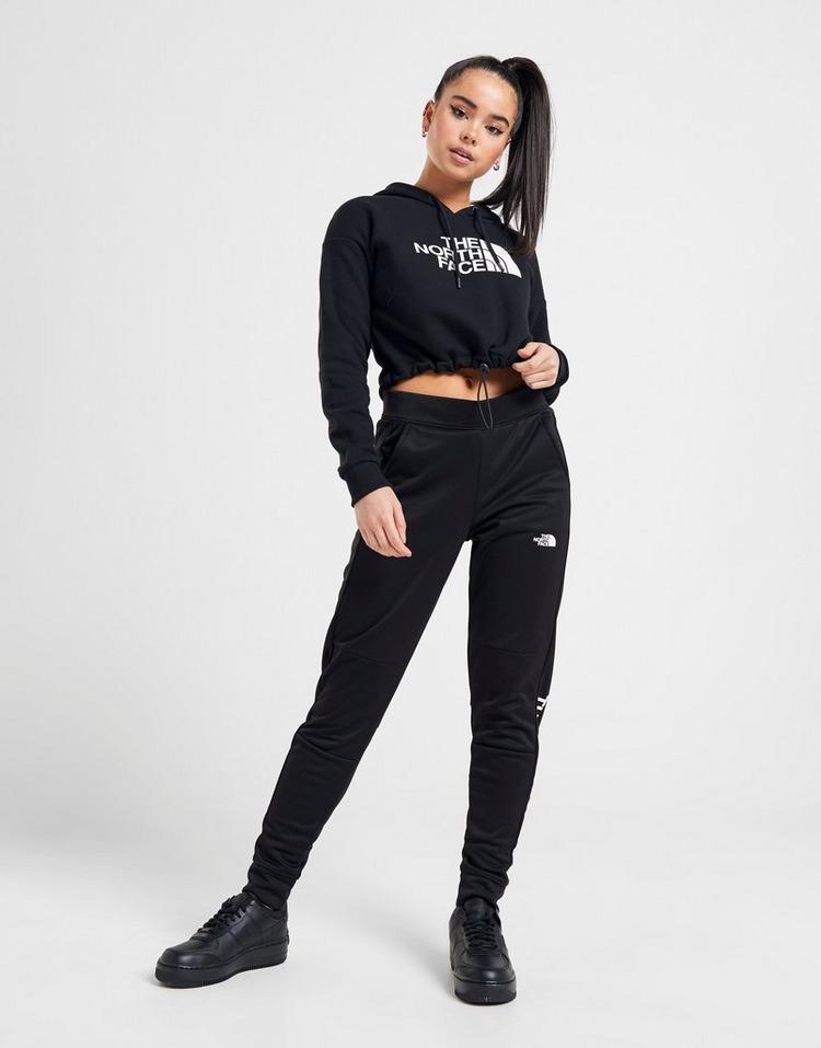 the north face drawstring waist crop hoodie