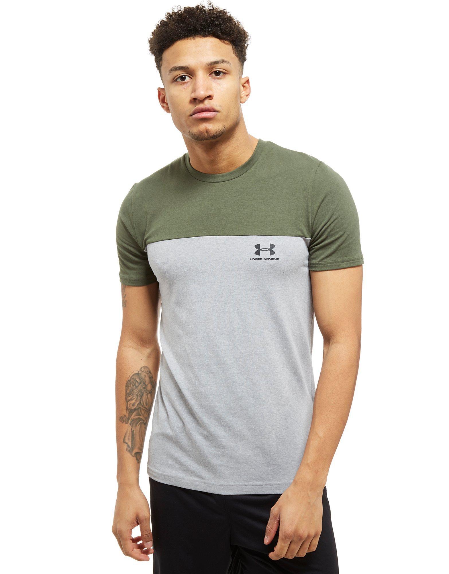 under armour t shirts men green