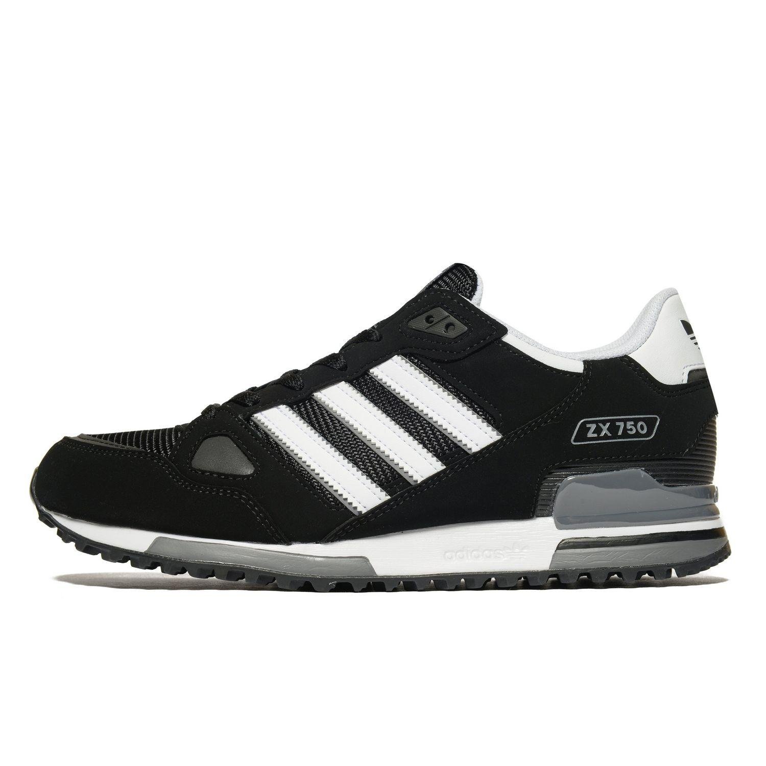 adidas Originals Synthetic Zx 750 in Black/White (Black) for Men - Lyst