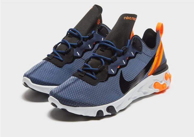 nike react element 55 navy orange