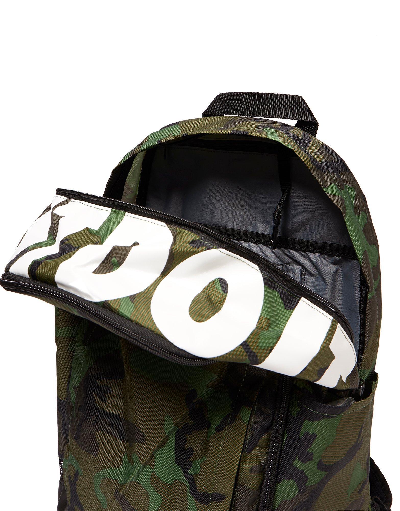 nike green camo backpack