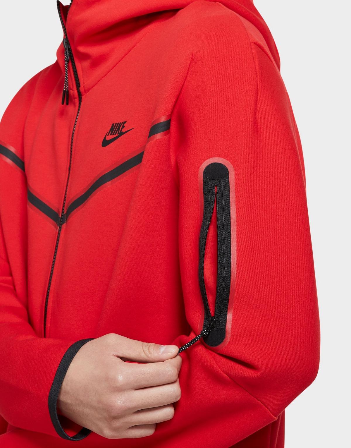 Nike Sportswear Tech Fleece Full-zip Hoodie in Red for Men | FintechZoom