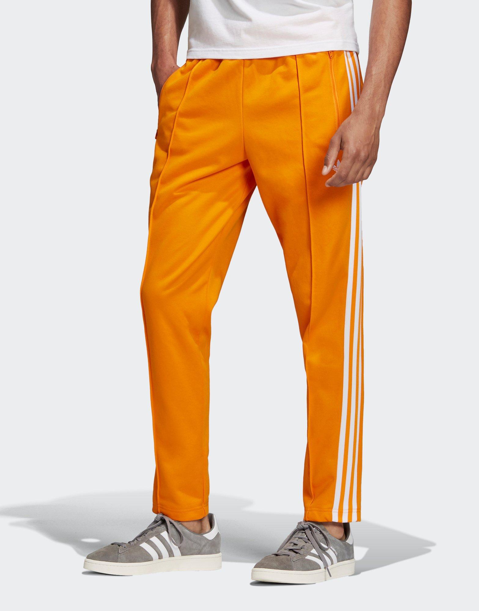 bb track pants orange