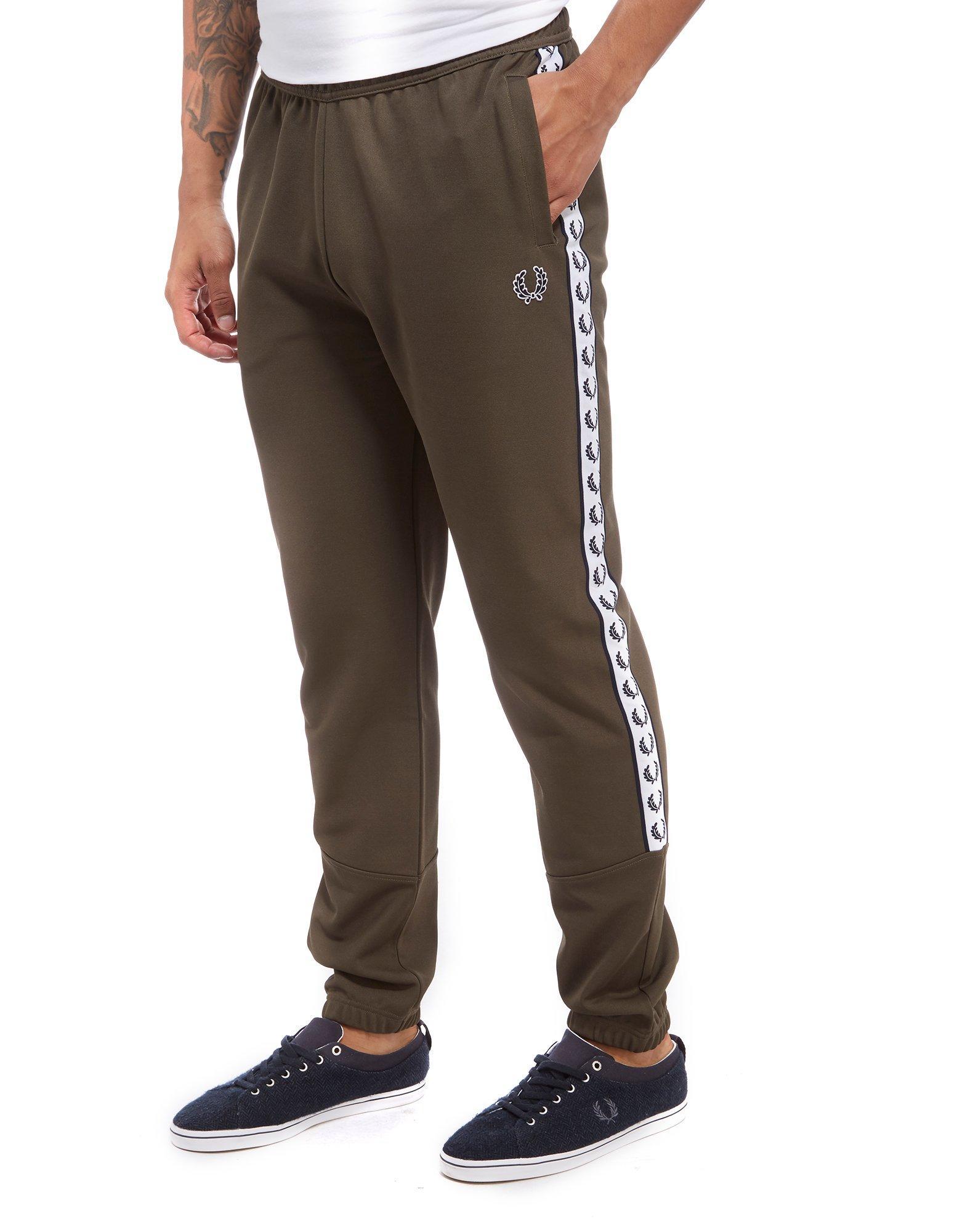 Fred Perry Cotton Sports Authentic Tape Track Pants for Men - Lyst