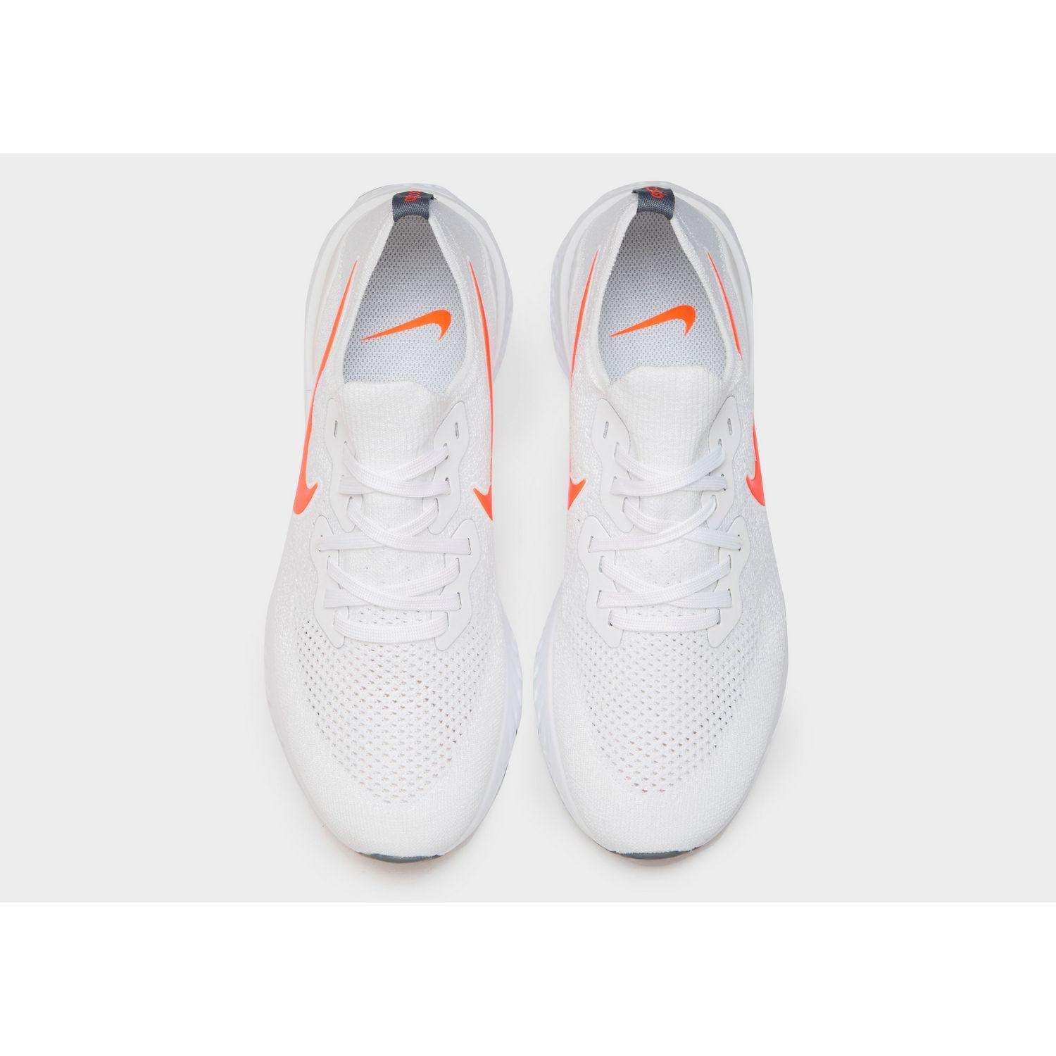 nike epic react flyknit 2 white orange