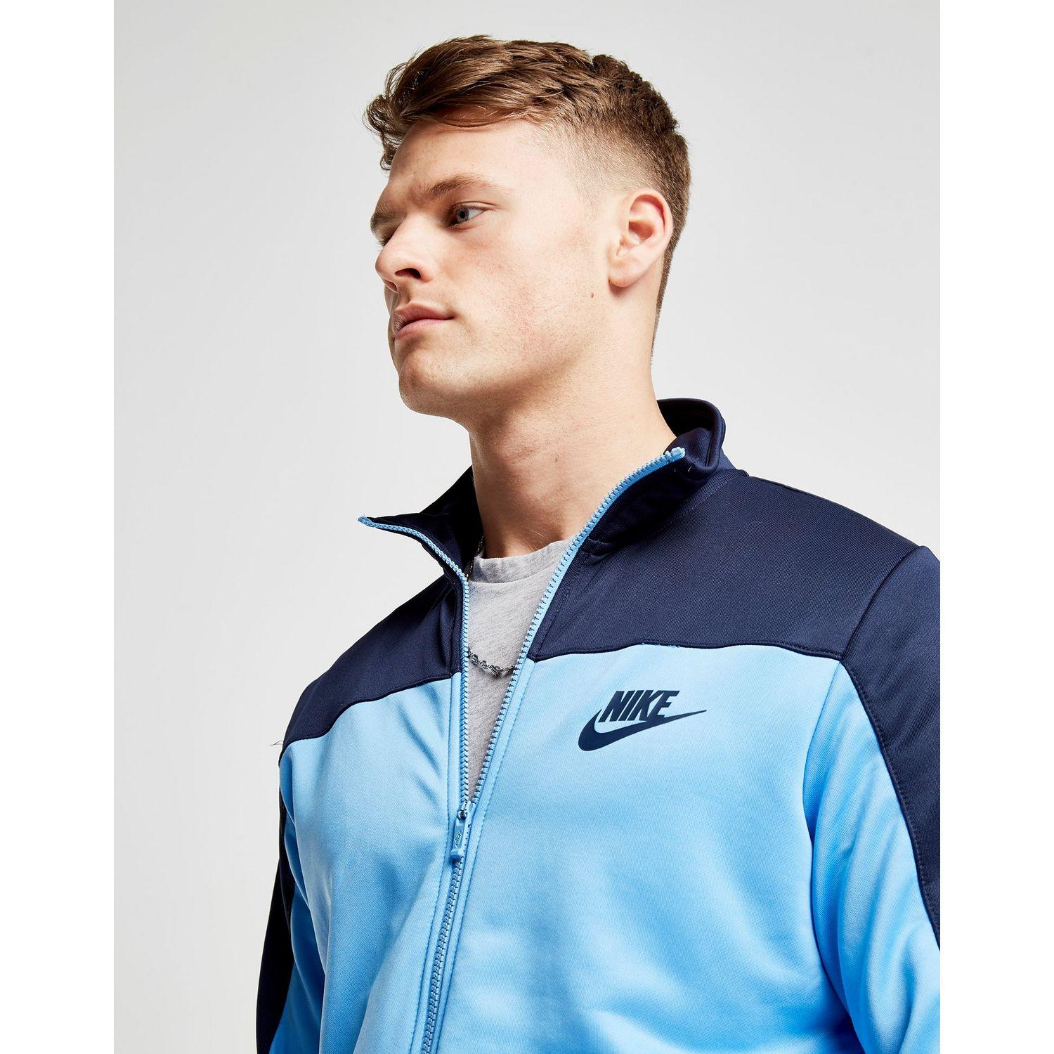 nike blue track top