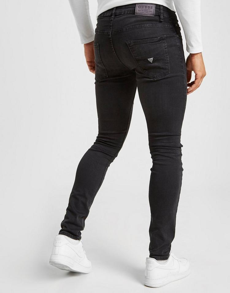 Guess Denim Chris Skinny Jeans in Black for Men - Lyst