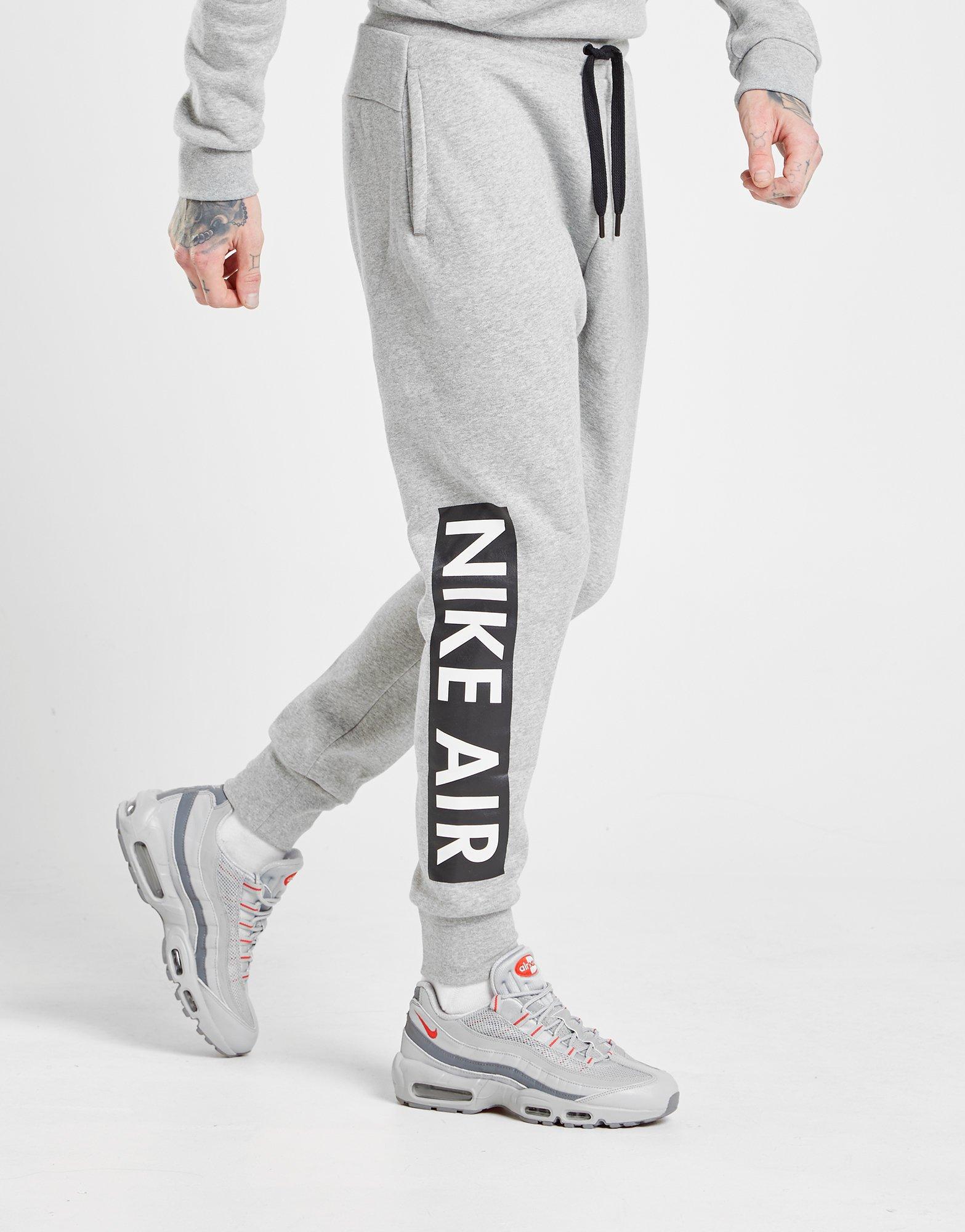 grey nike air tracksuit bottoms