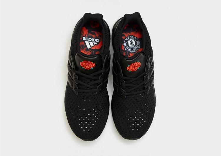 Adidas Leather X Manchester United Ultra Boost In Black Red Black Lyst