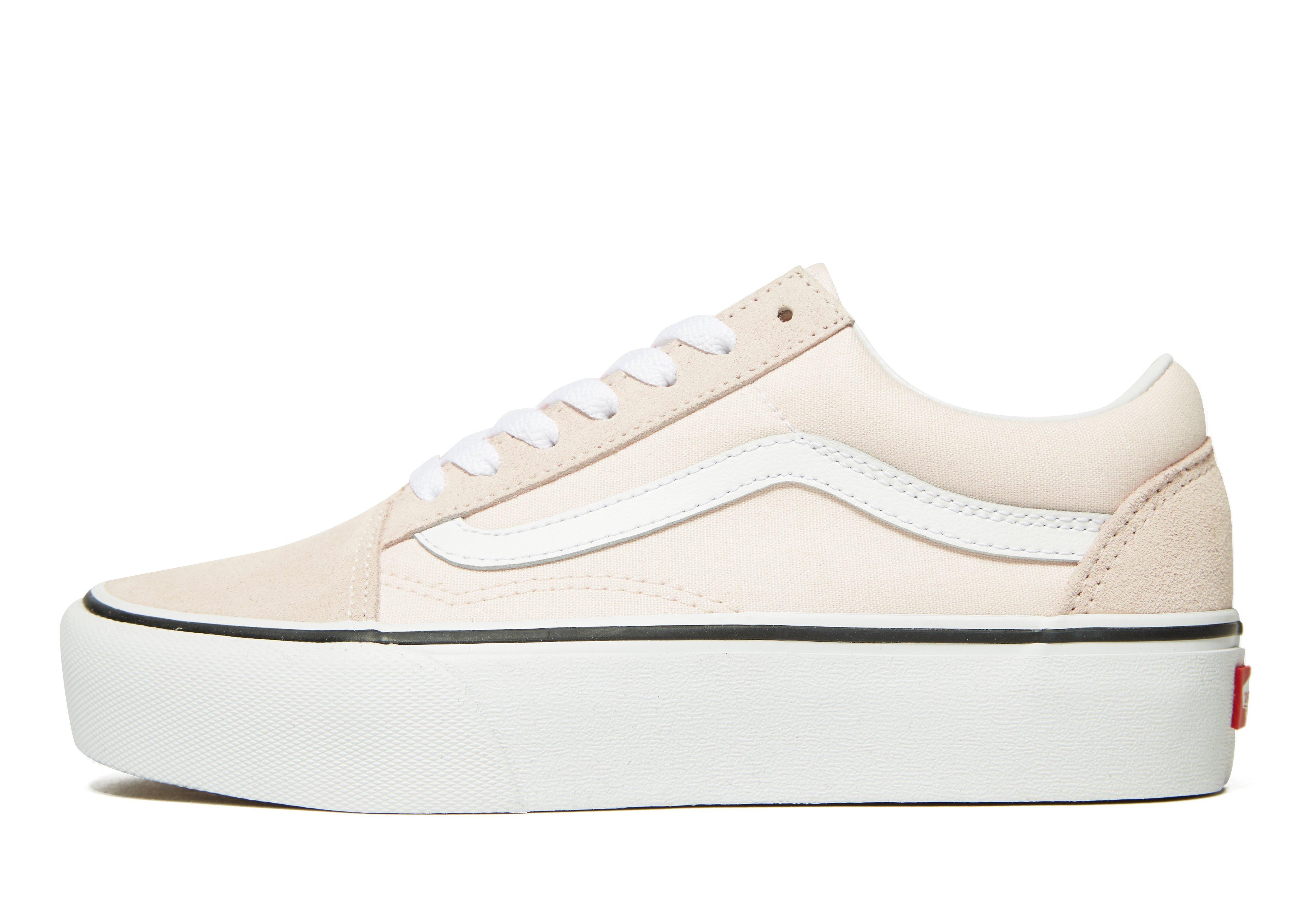 vans platform old skool beige