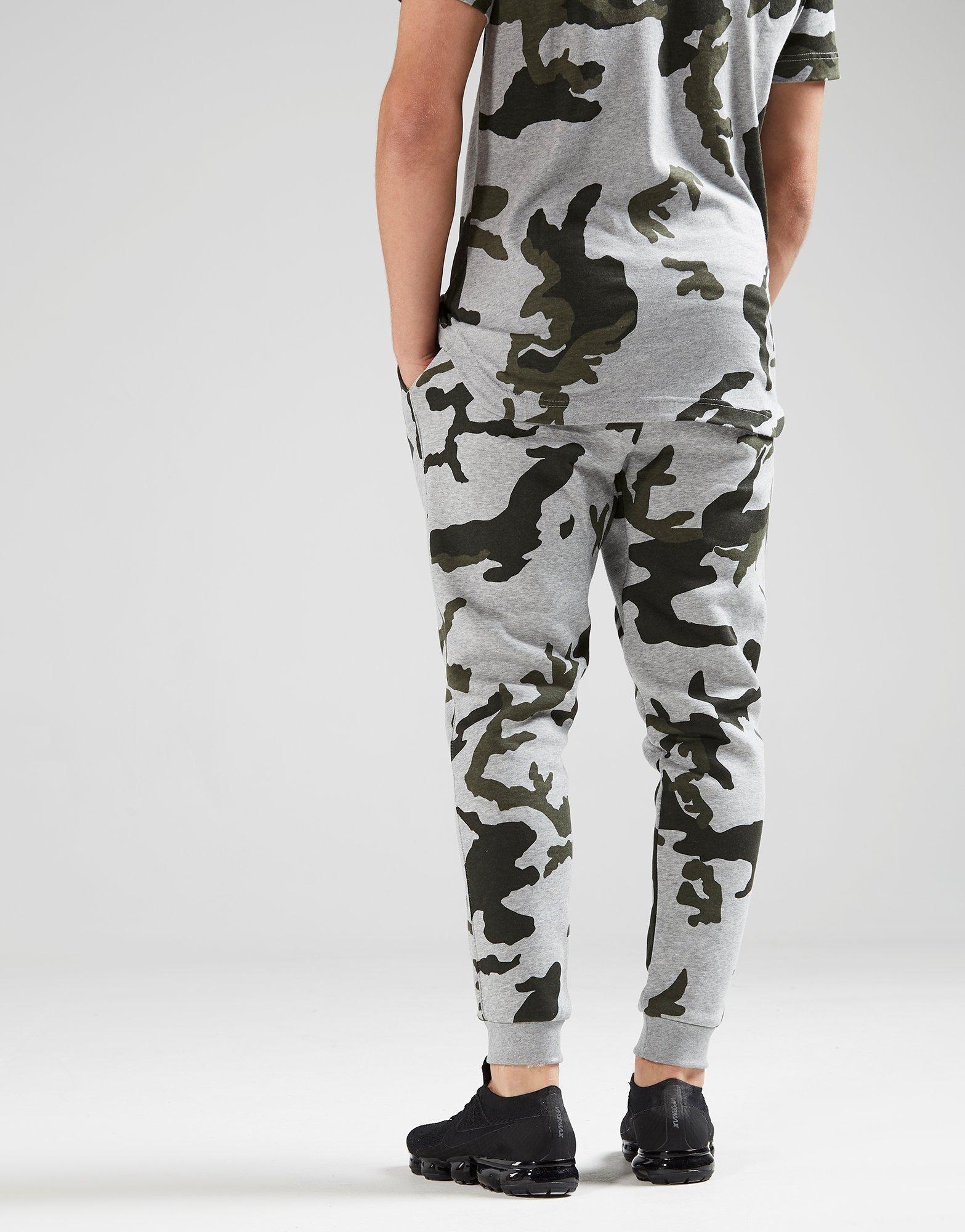 Nike Camo Fleece Pants in Grey (Grey) for Men Lyst