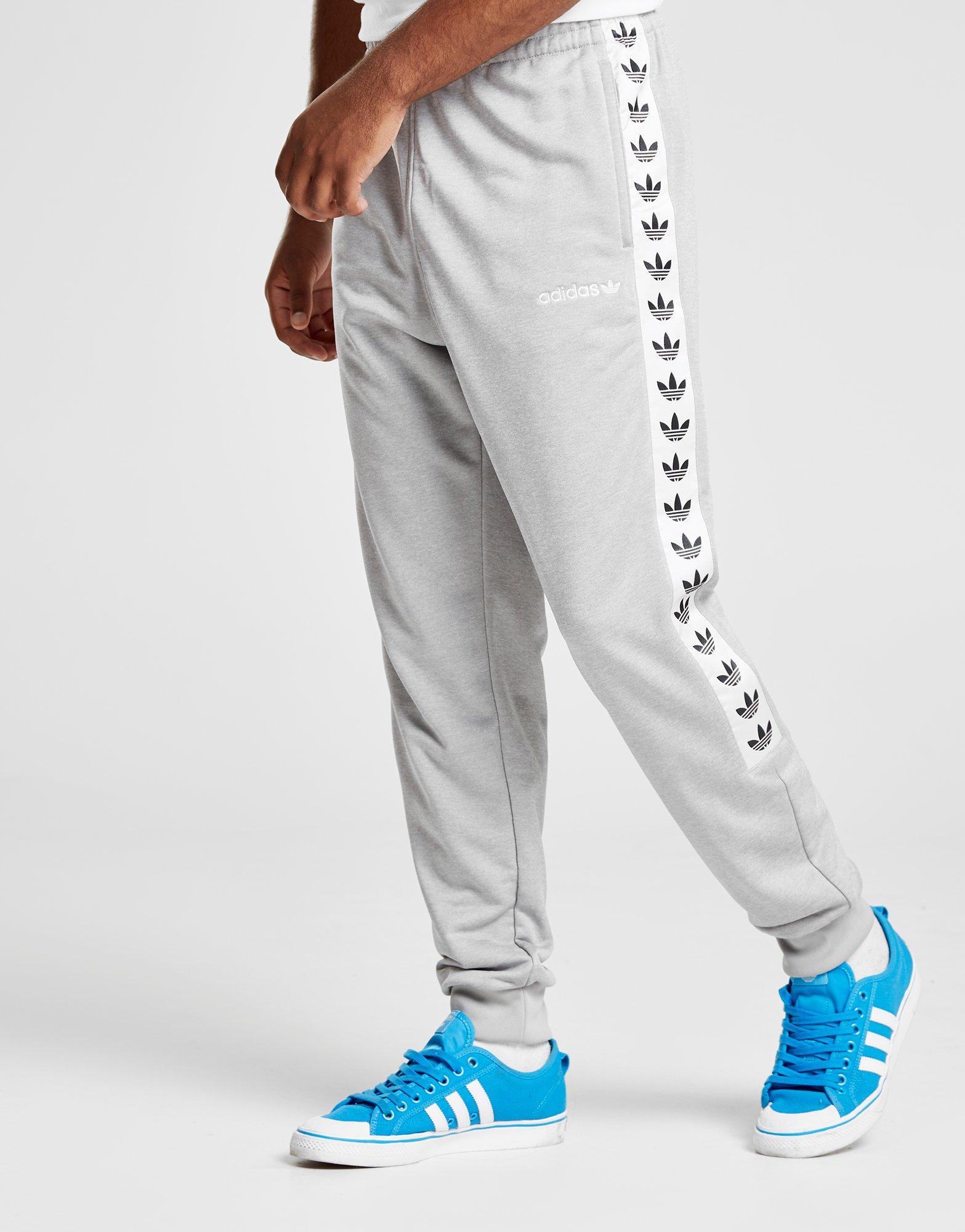 Tape Poly Track Pants in Grey 