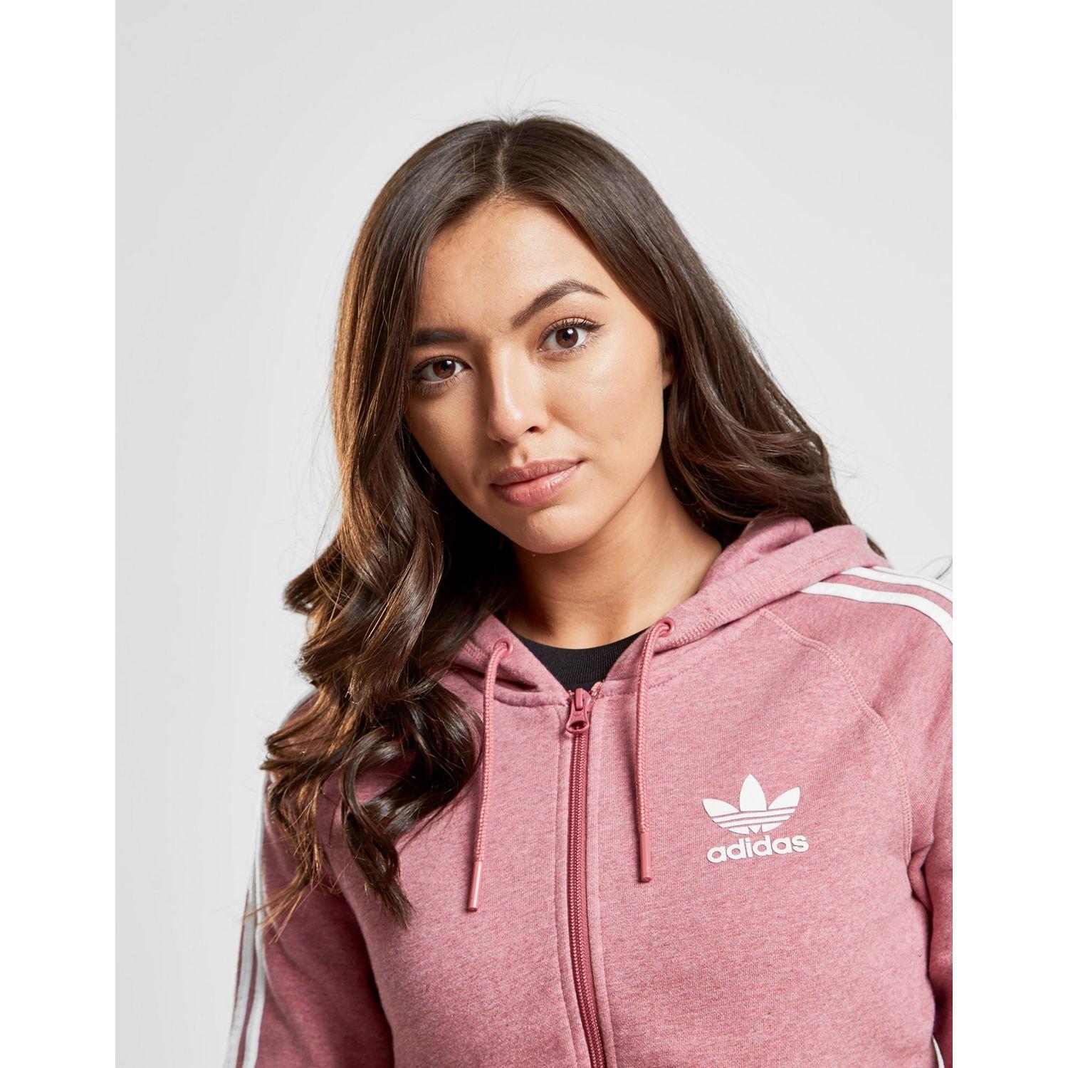 adidas pink zip hoodie