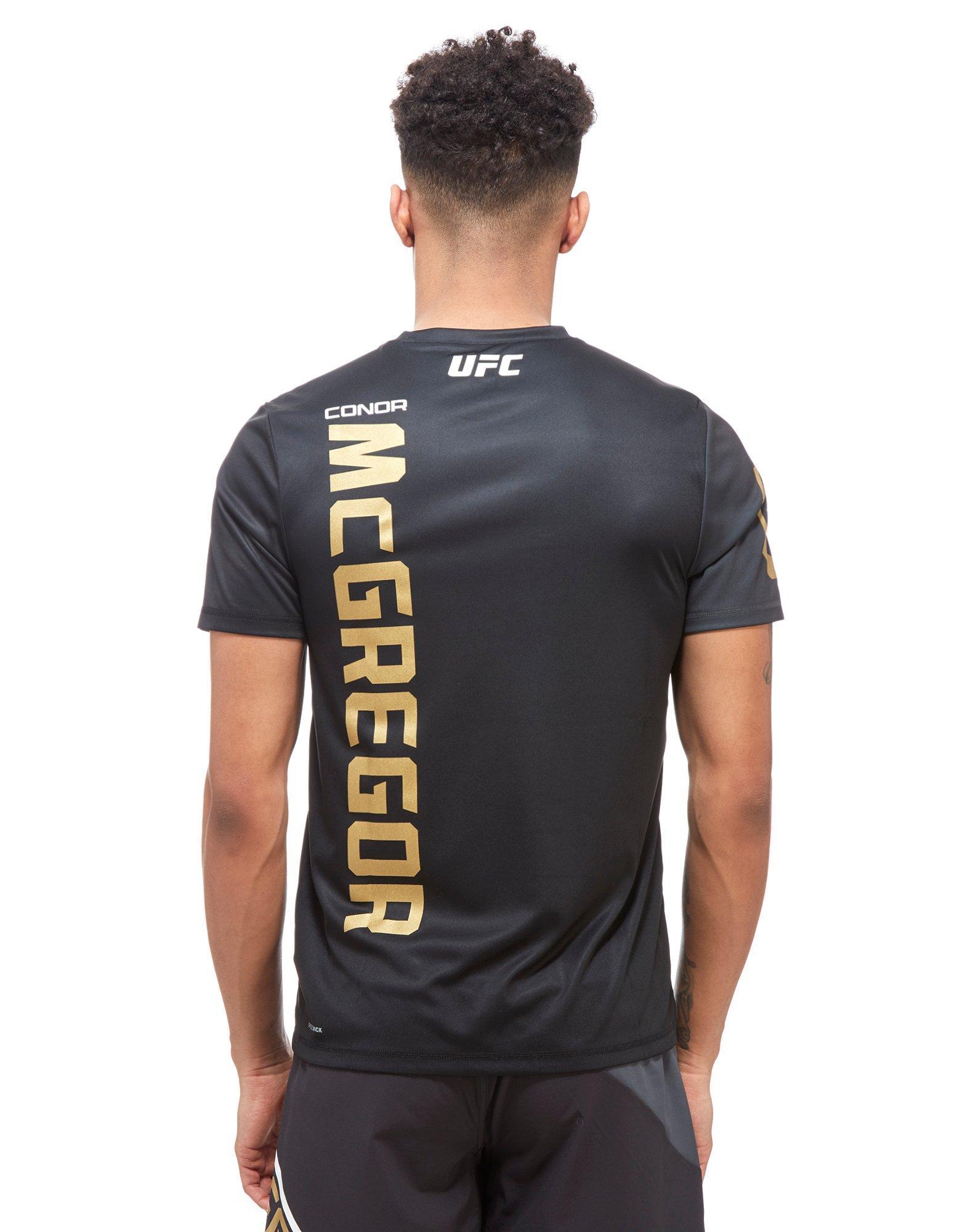 Reebok Synthetic Ufc Conor Mcgregor Walkout T-shirt in Black/Gold (Black)  for Men - Lyst