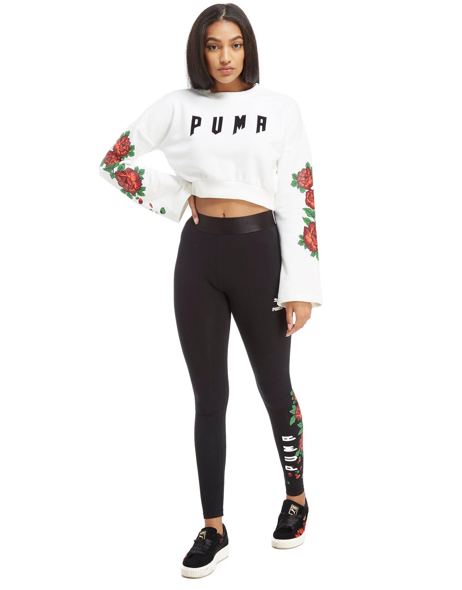 puma gothic floral leggings