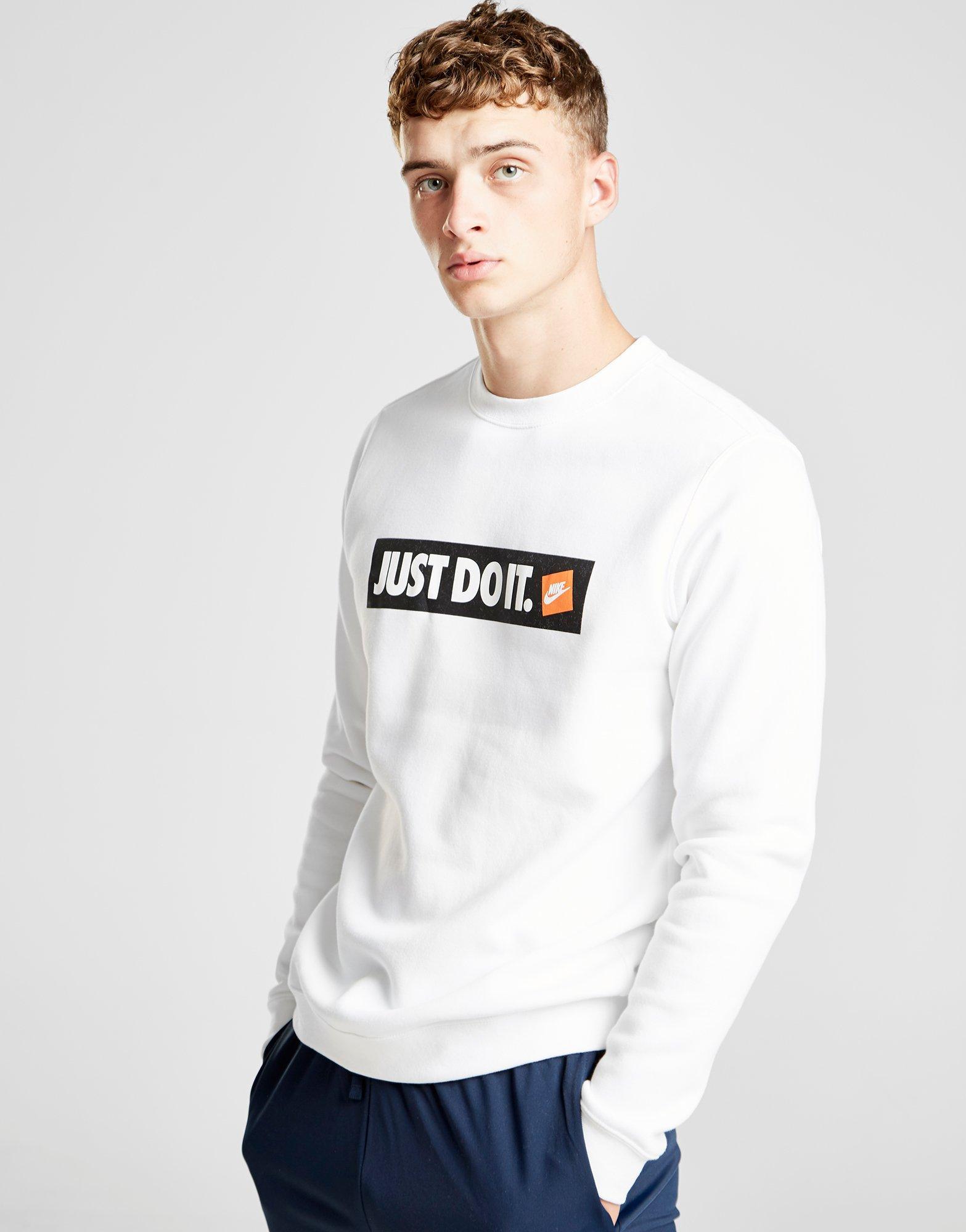 nike just do it box logo sweatshirt