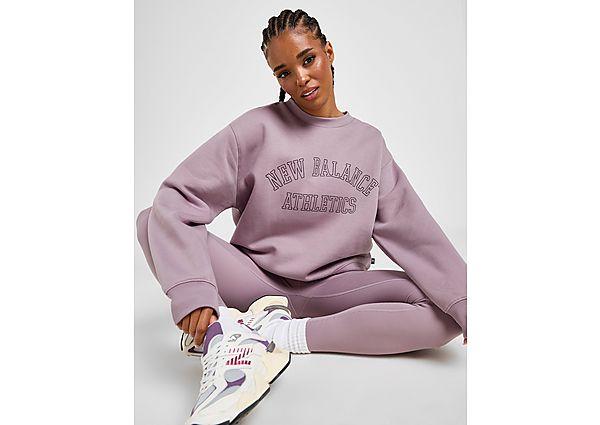 New Balance Varsity Crew Sweatshirt in Purple Lyst UK