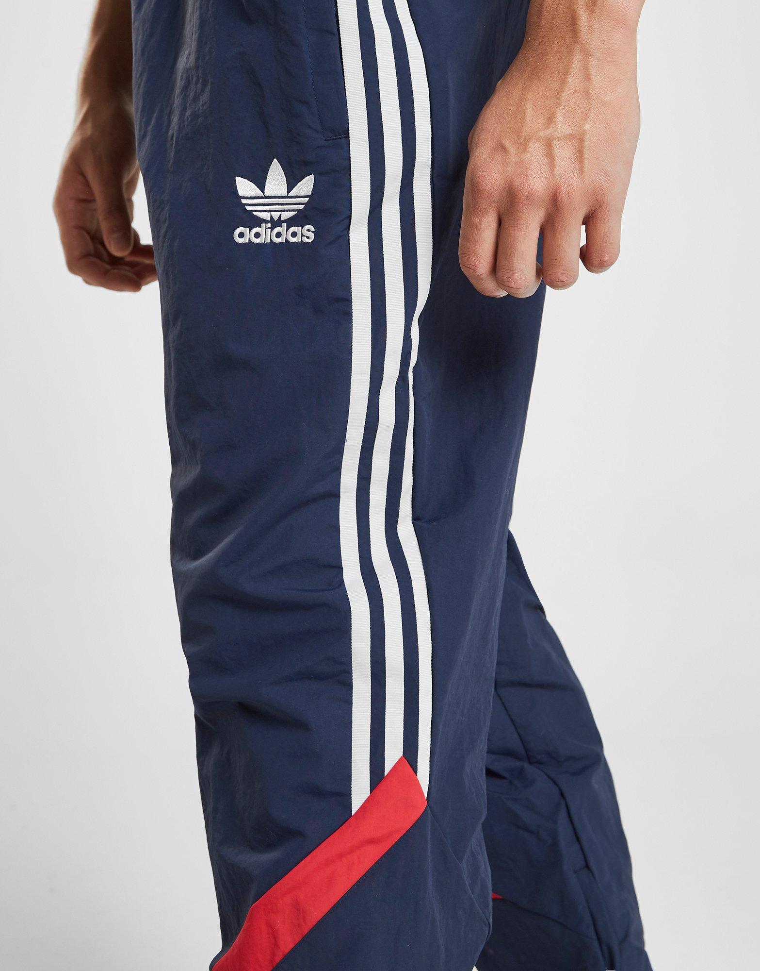 red white and blue adidas sweatpants