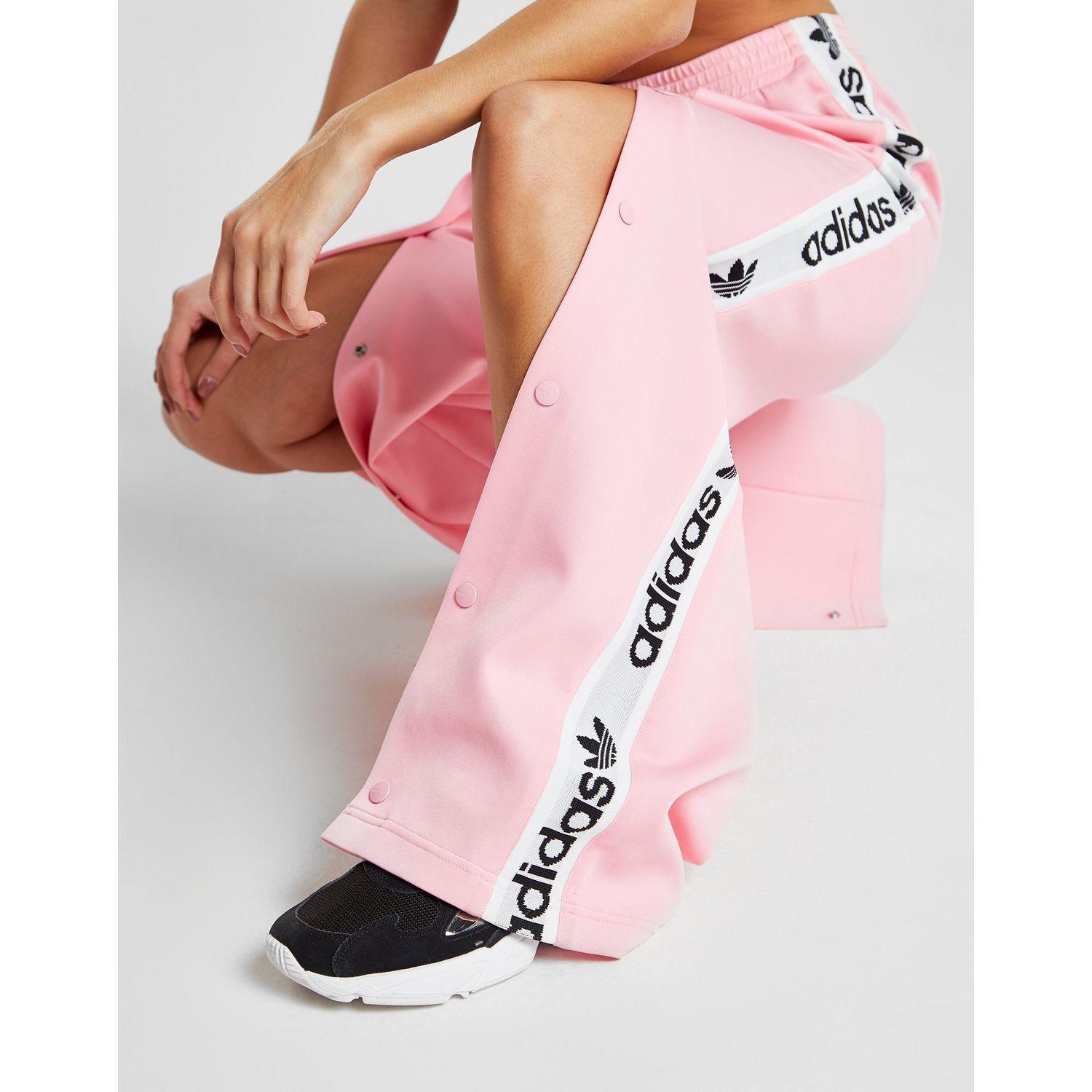 adidas popper pants pink