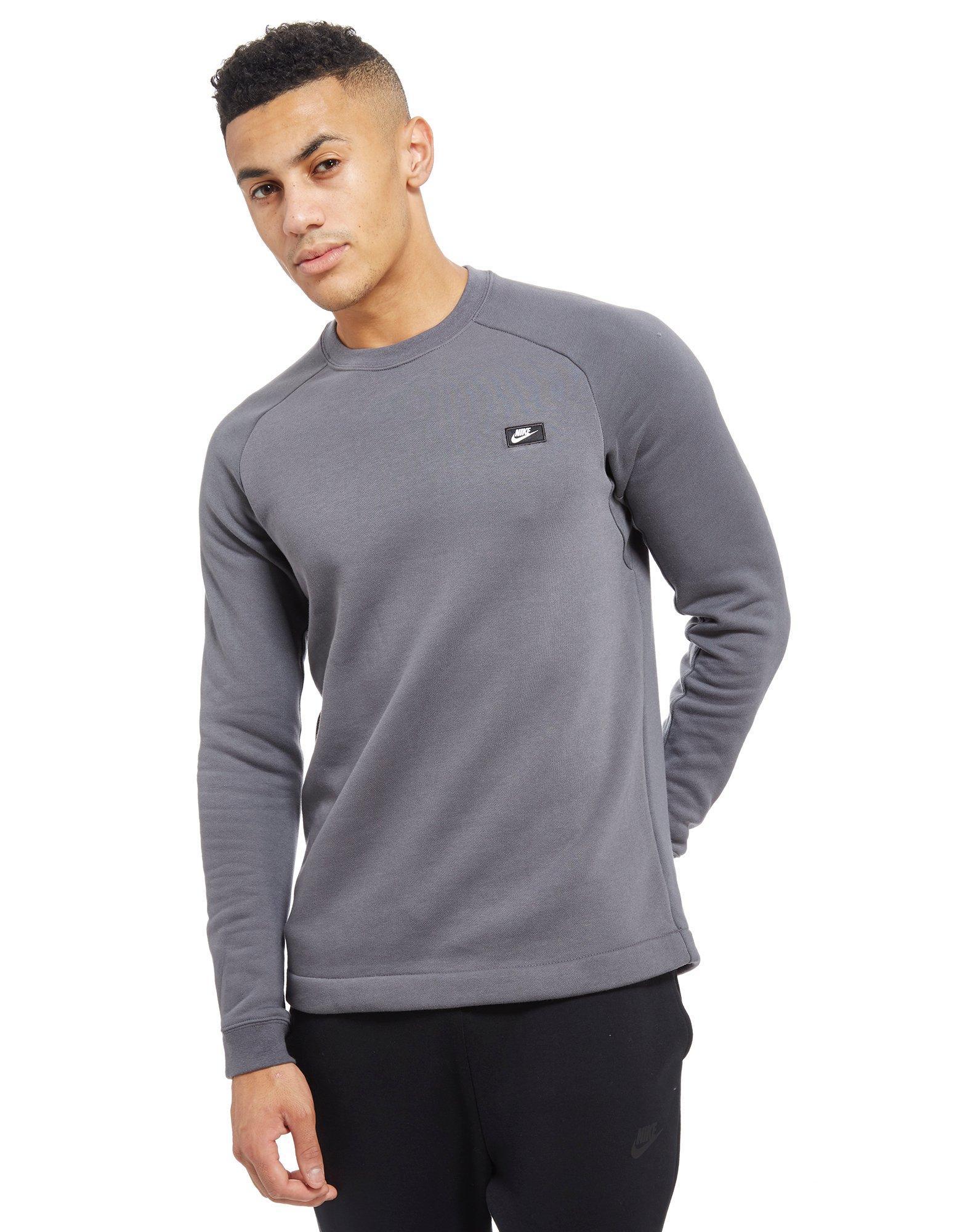 Nike Cotton Modern Crew Sweatshirt in Grey (Gray) for Men - Lyst