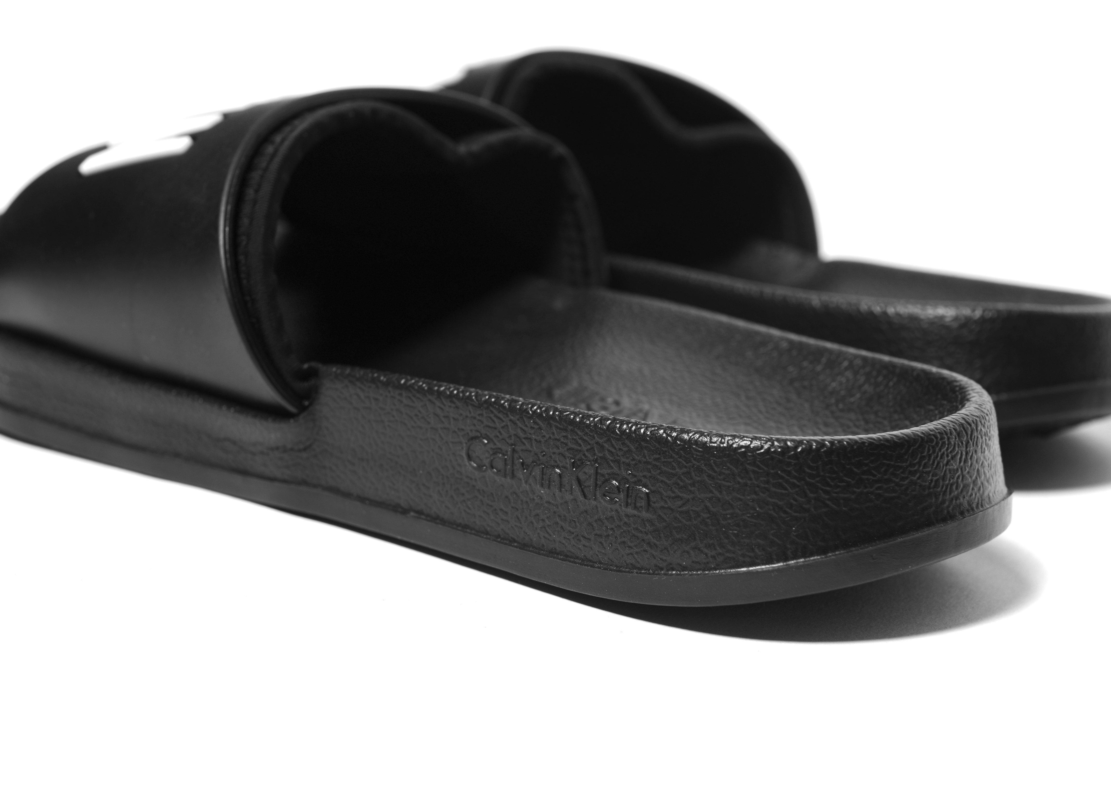 calvin klein slides black