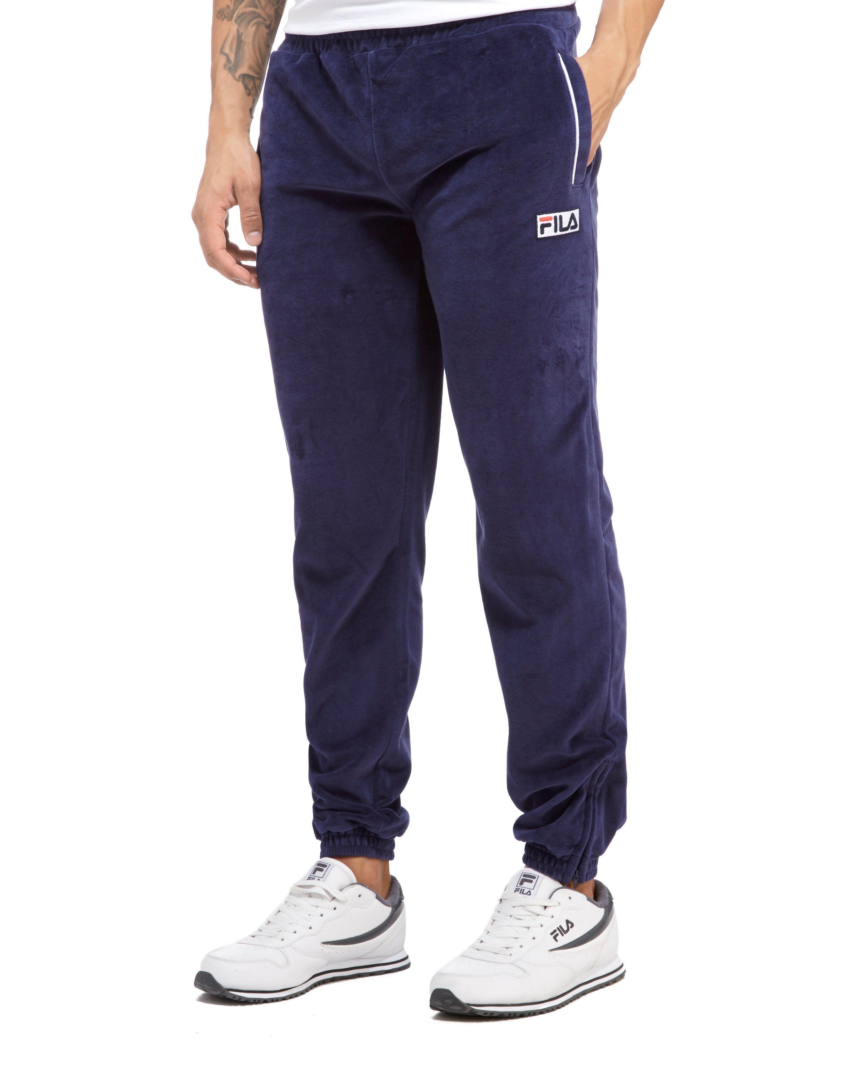 Fila Synthetic Canda Velour Track Pant in Navy (Blue) for Men - Lyst
