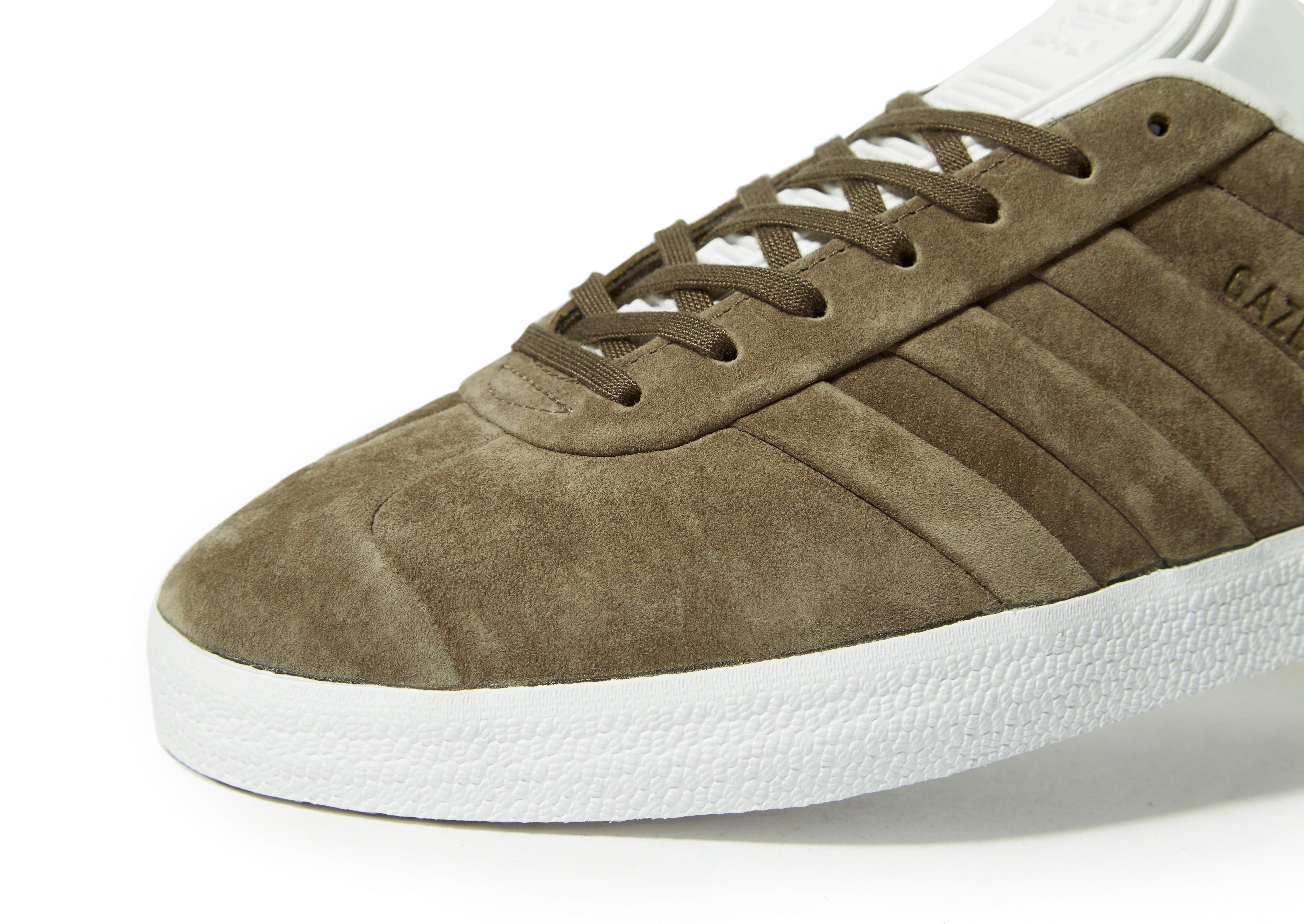 adidas Originals Suede Gazelle Stitch And Turn in Brown