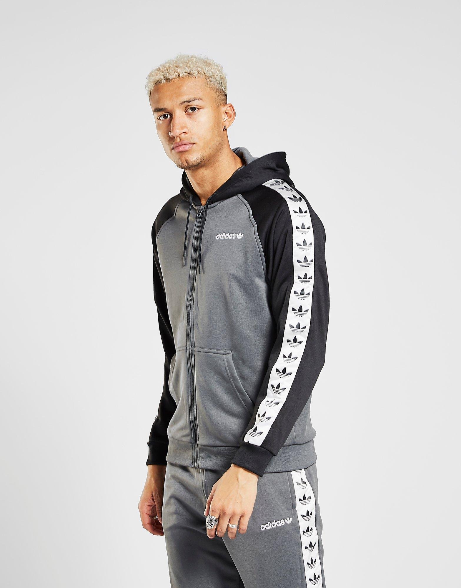 adidas originals tape full zip hoodie
