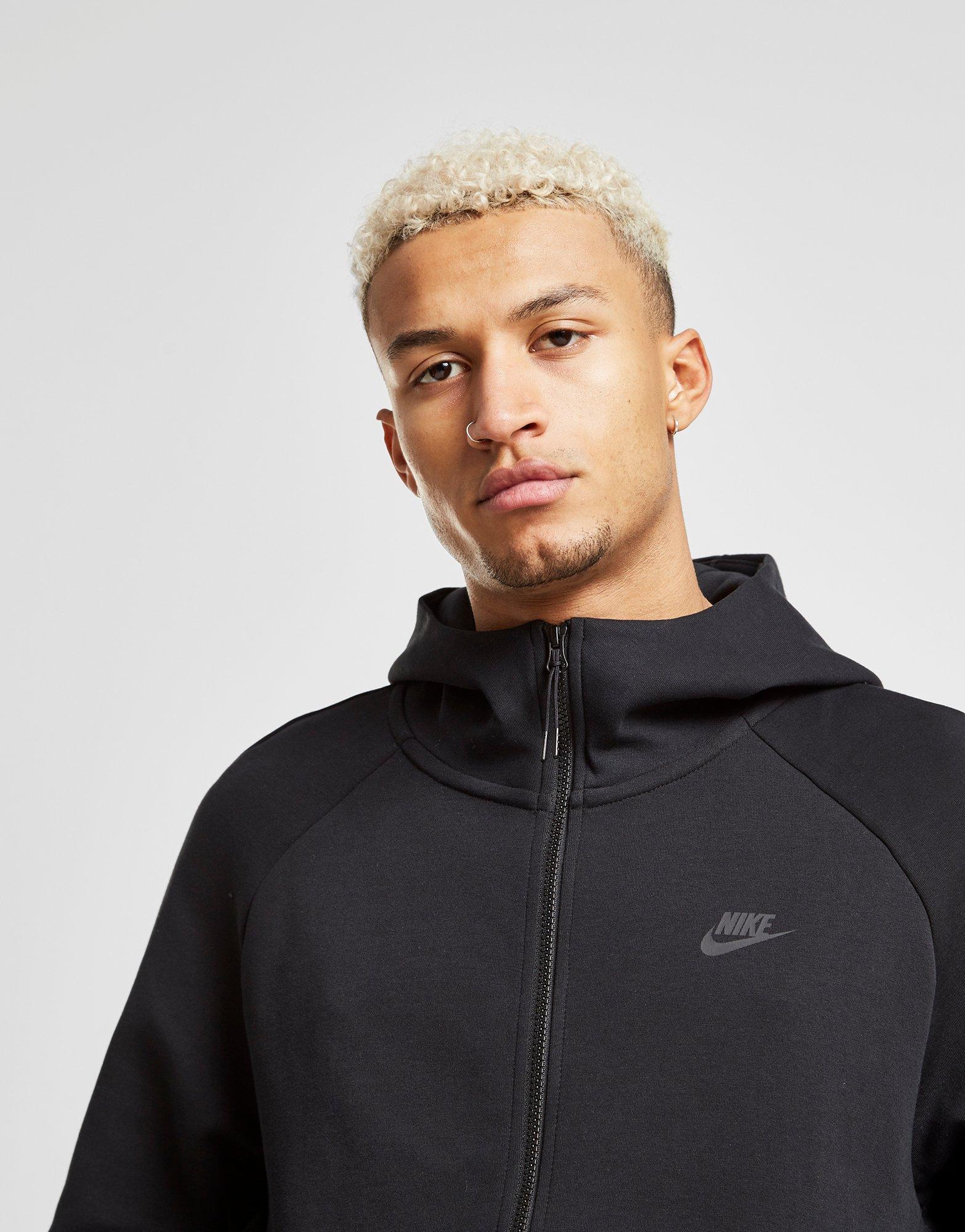 Nike Tech Fleece Windrunner Hoodie in Black/Black (Black) for Men - Lyst