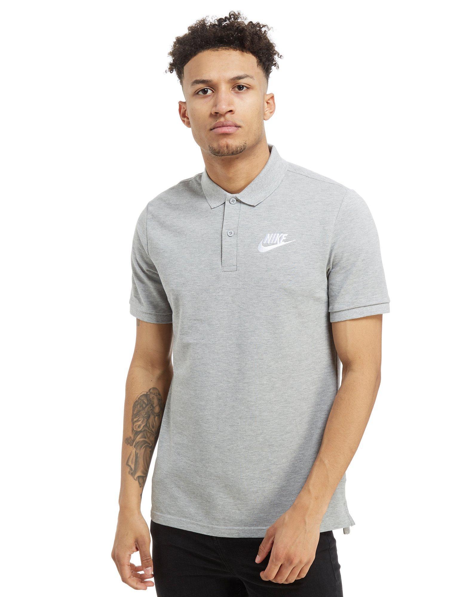 nike grey polo shirt