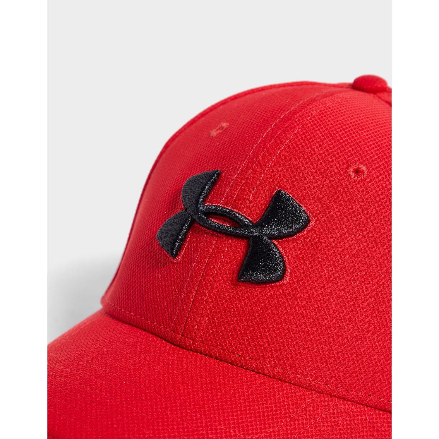 black and red under armour hat