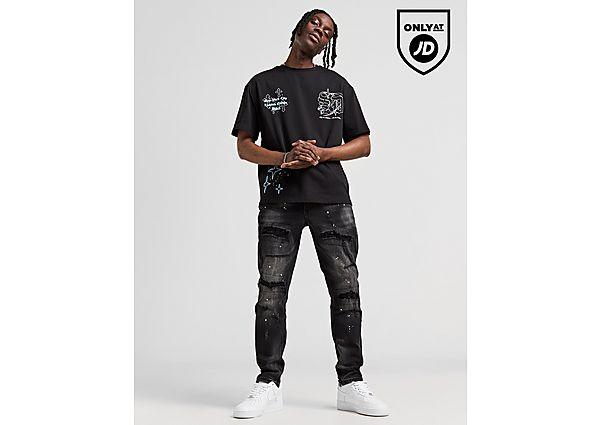 Jeans Rhinestone da Uomo di SUPPLY DEMAND in Nero Lyst