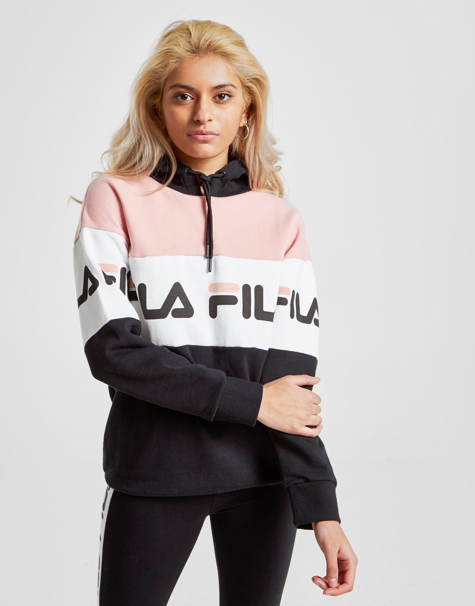 fila panel logo boyfriend hoodie
