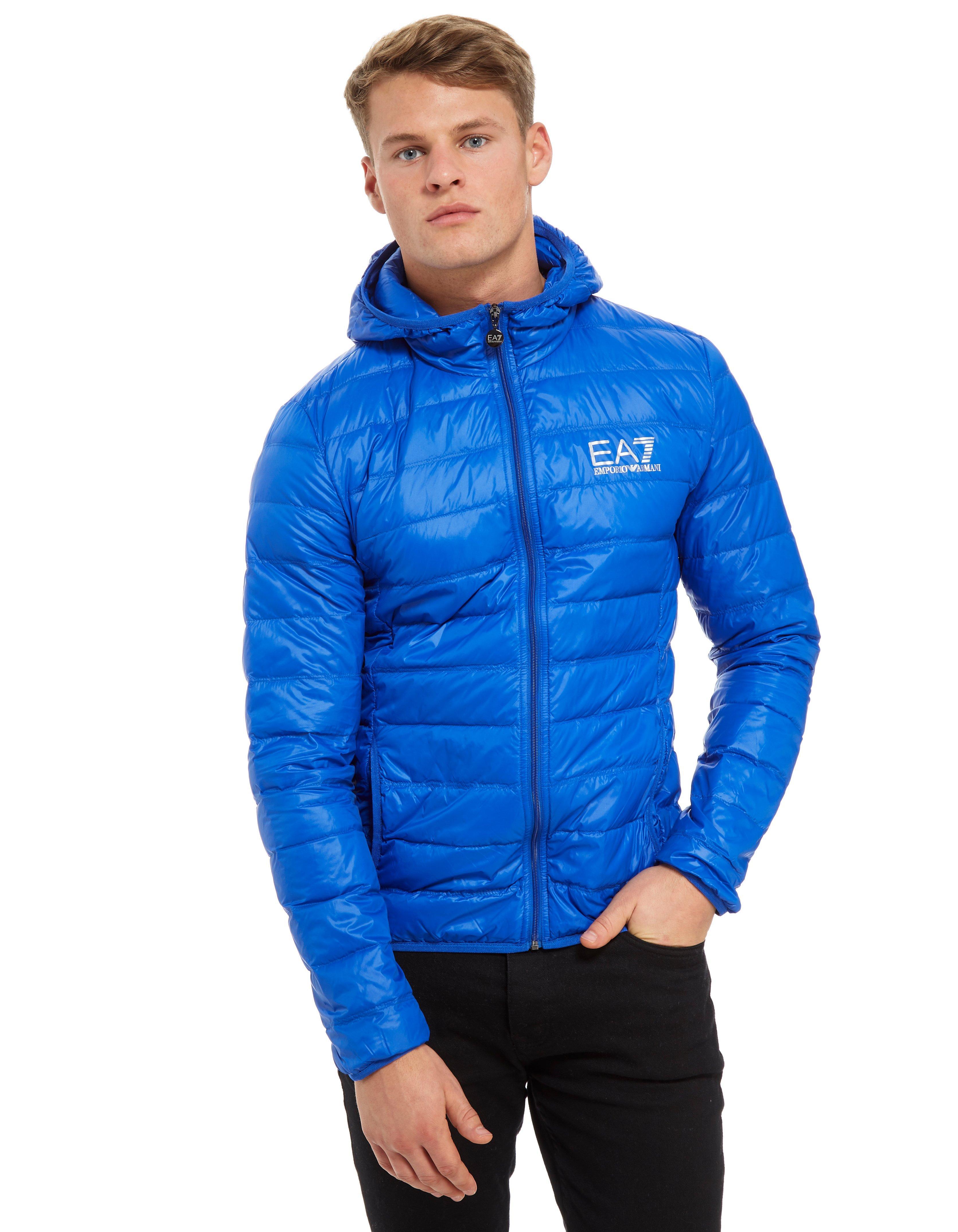 EA7 Synthetic Core Bubble Jacket in Blue for Men - Lyst