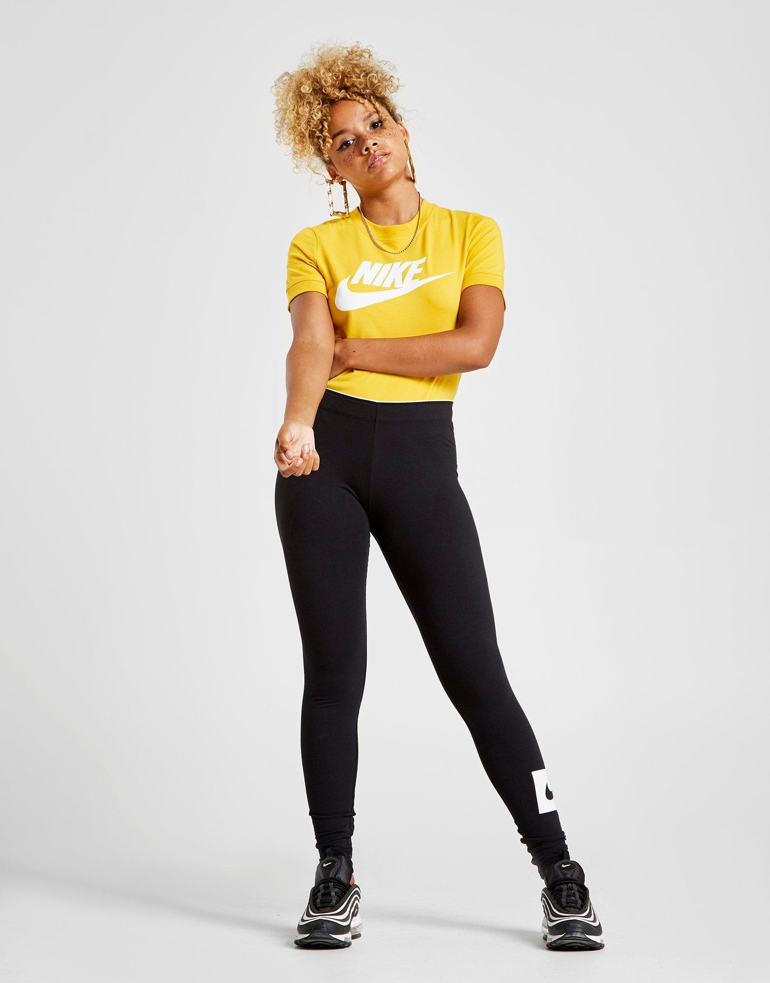 nike yellow bodysuit