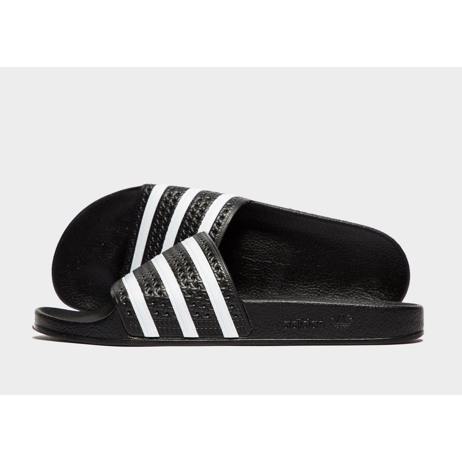 adidas adilette all black slides
