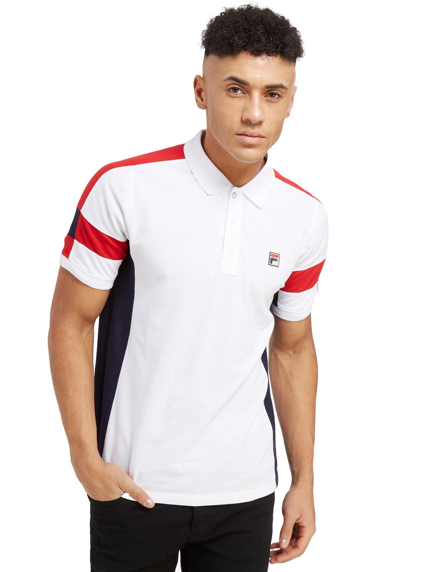 fila polo mens white