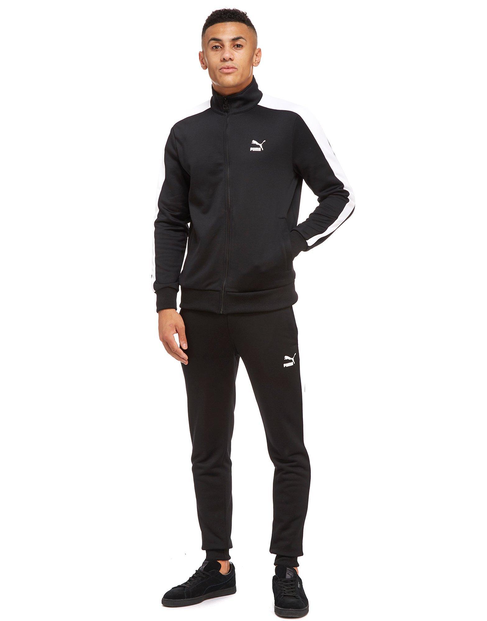 grey puma tracksuit men