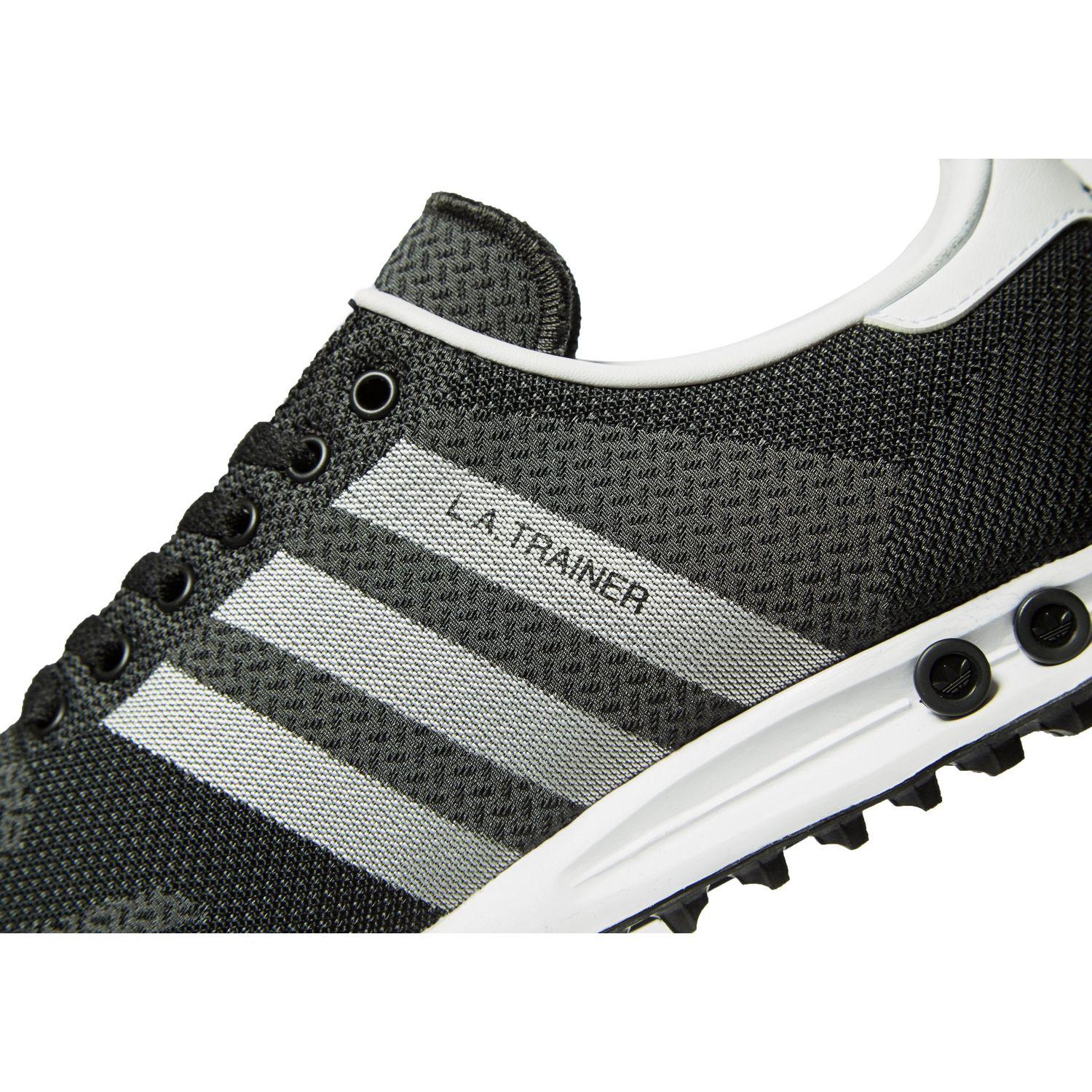 adidas Originals Synthetic La Trainer Weave in Black/White (Black) for Men  - Lyst