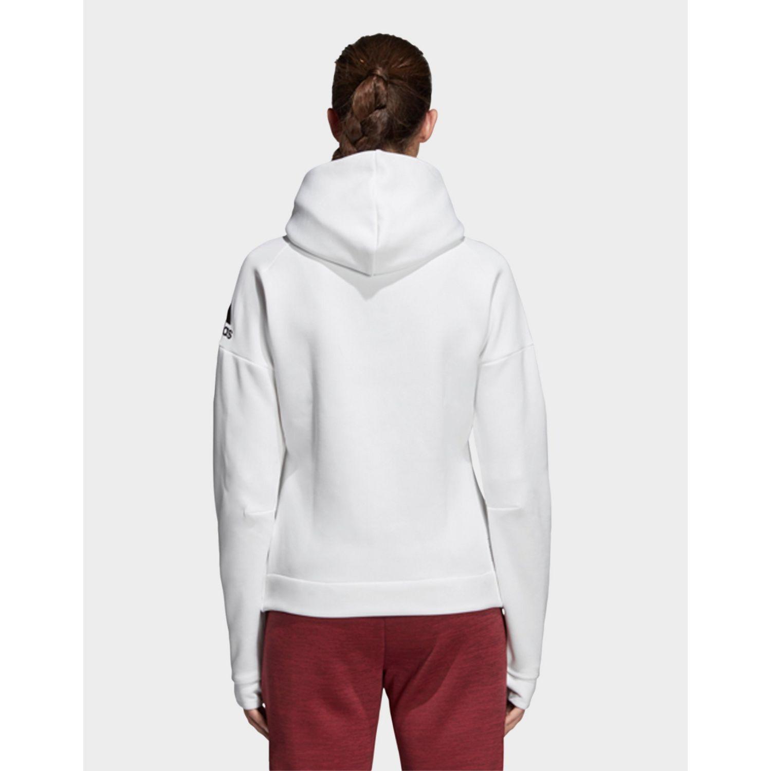 Adidas Cotton Z N E Fast Release Hoodie In White Lyst Adidas Cotton Z N E Fast Release Hoodie In White Lyst