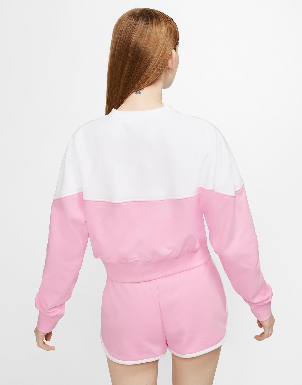 nike heritage colour block crew sweatshirt