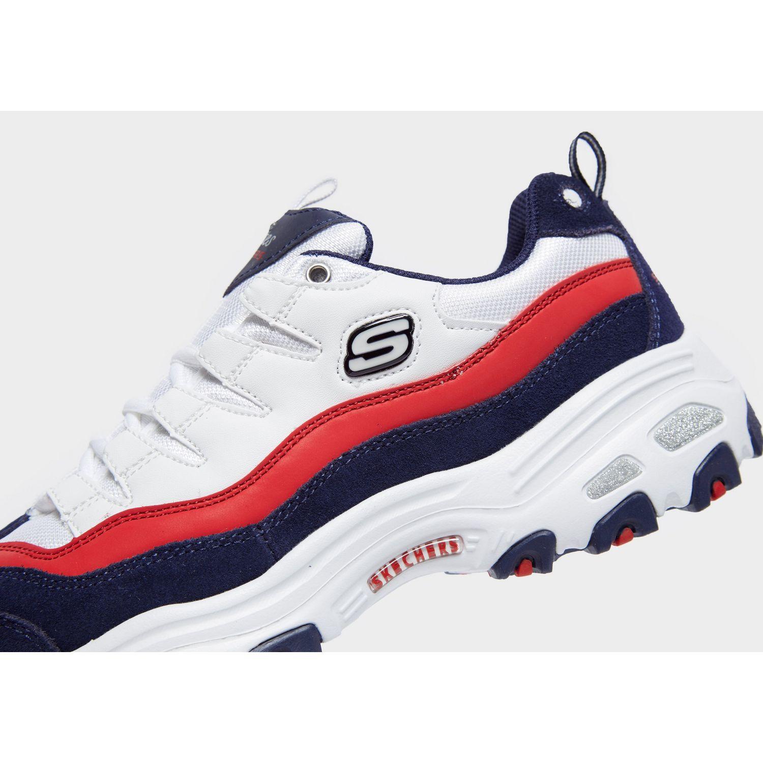 skechers red white and blue