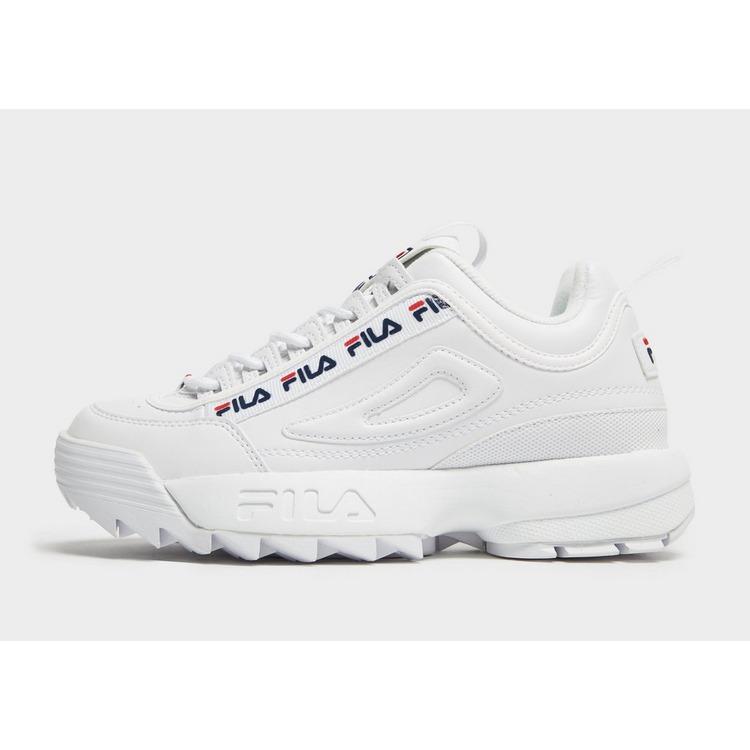 disruptor ii logo taping white shoes from fila