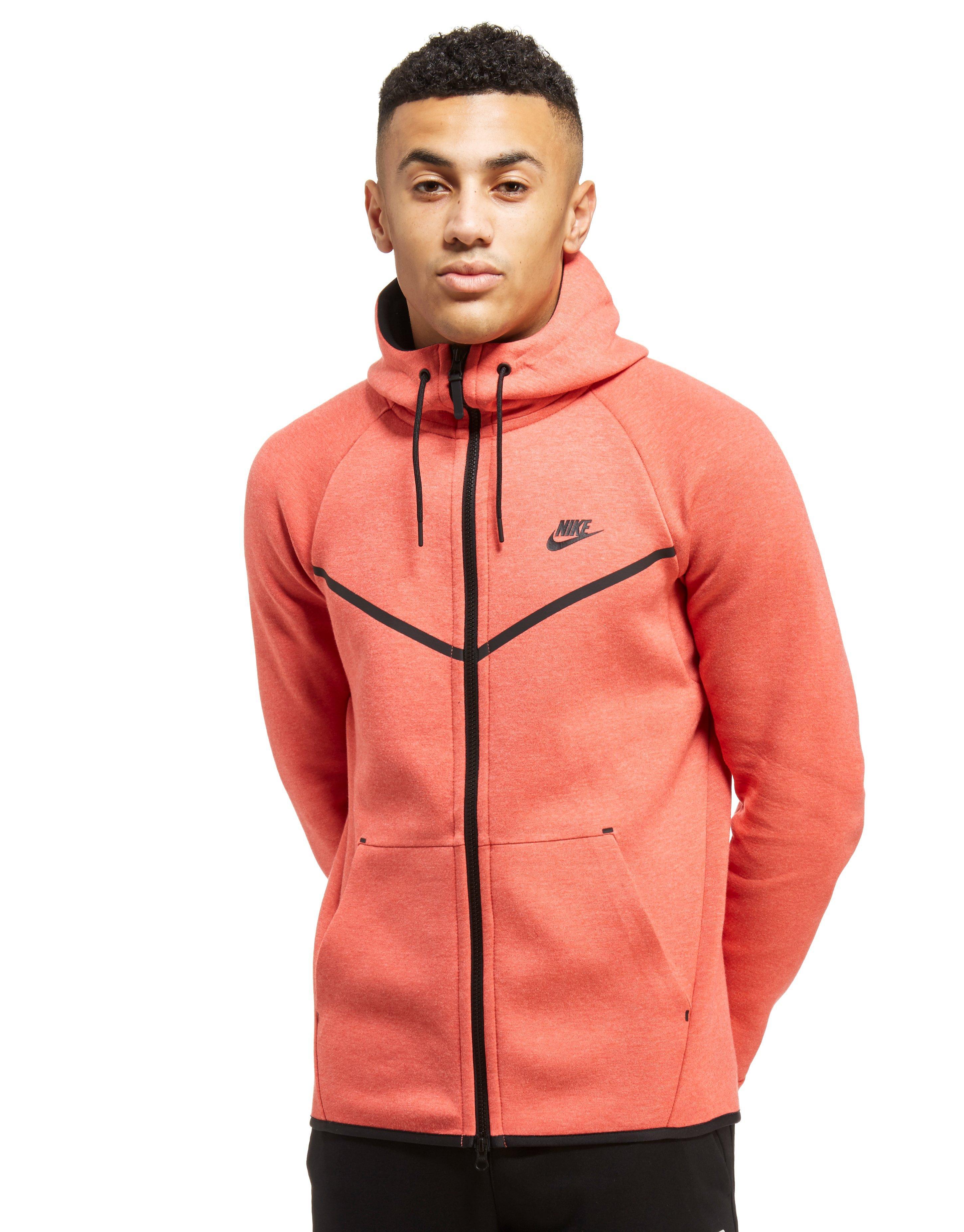 Nike Tech Fleece Windrunner Hoody in Red for Men Lyst