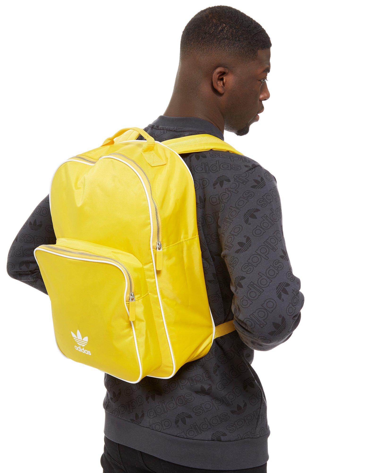 adidas classic backpack yellow
