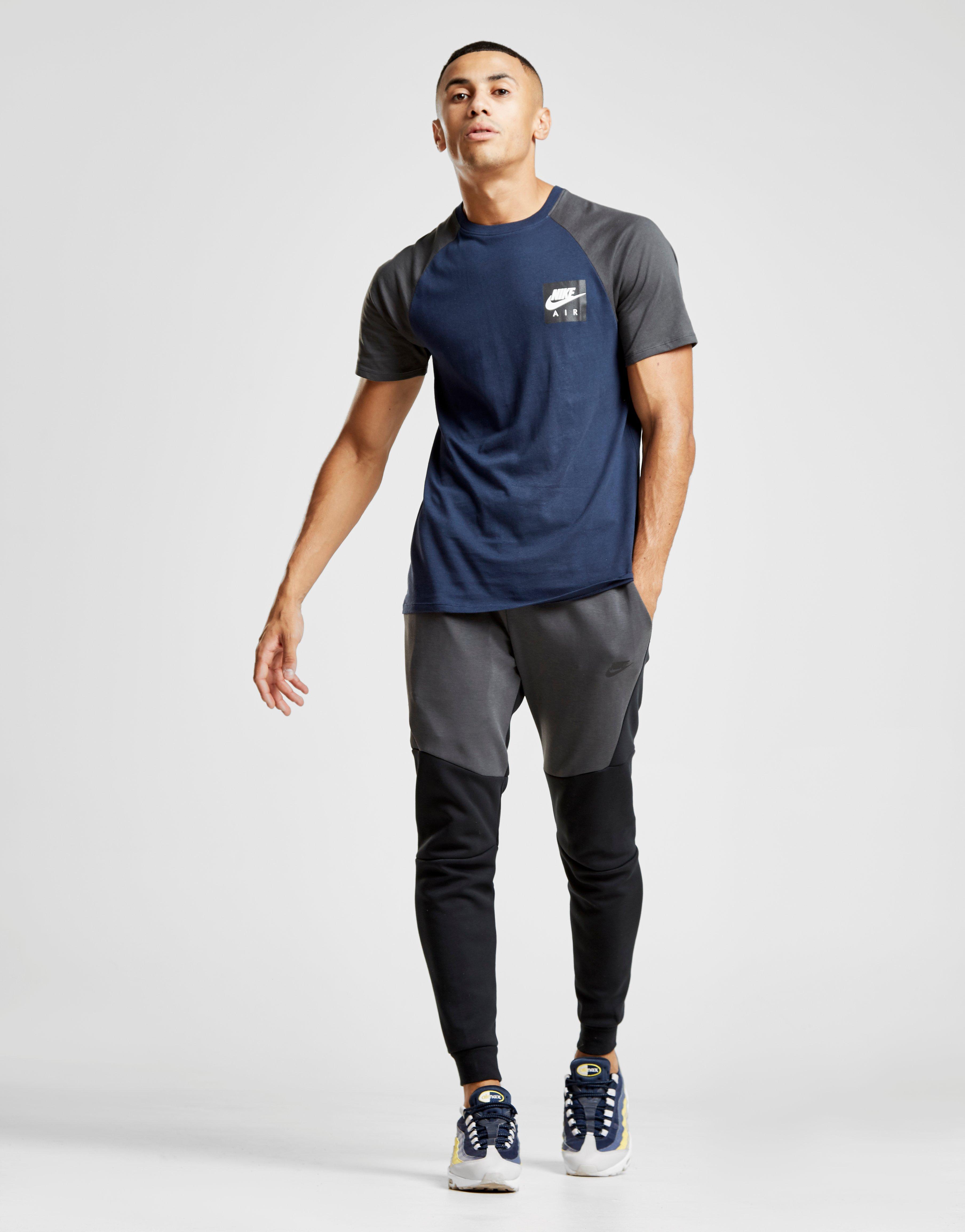 Nike Tech Fleece Colour Block Track Pants in Black/Grey (Black) for Men - Lyst