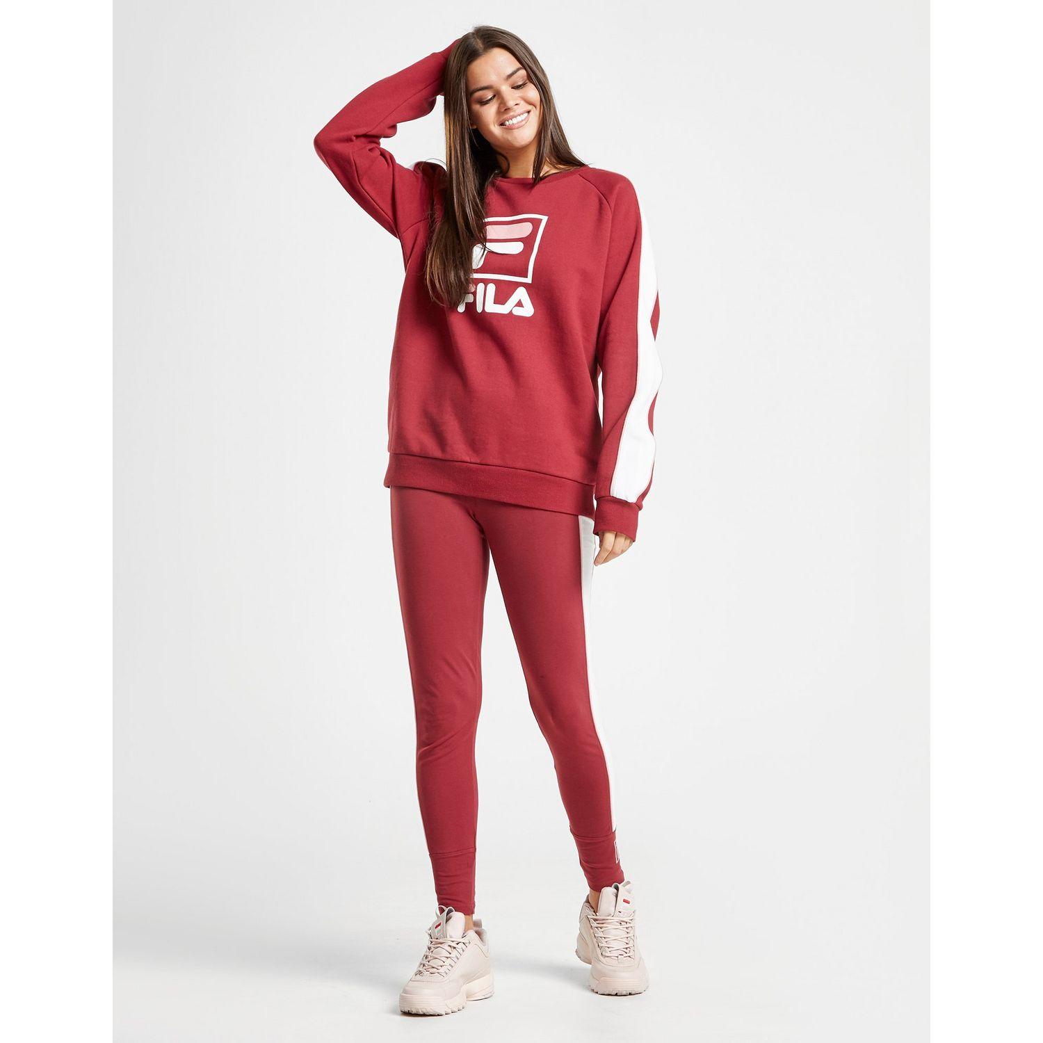 fila box logo crew sweatshirt