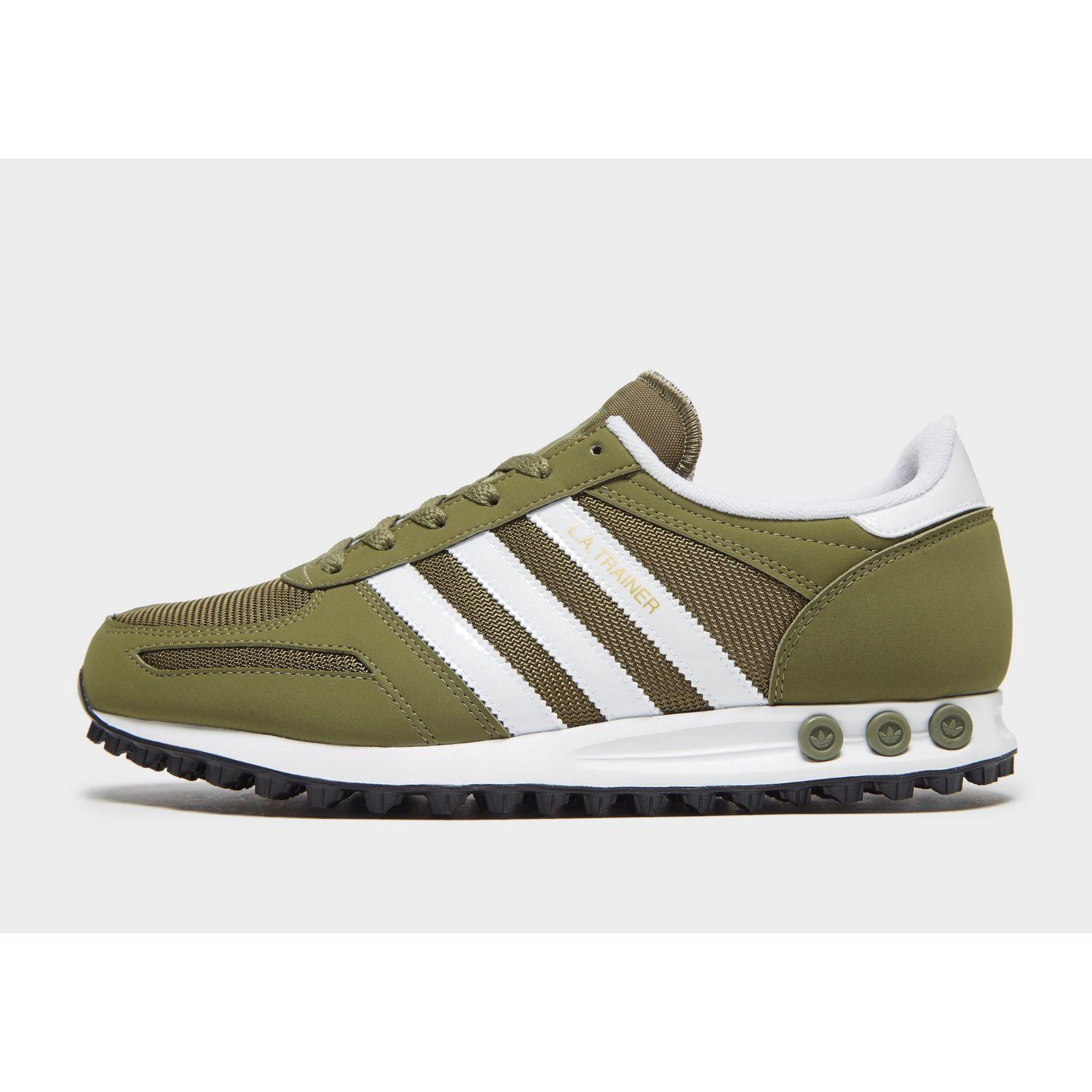 adidas Originals Leather La Trainer Og in Green/White (Green) for Men - Lyst