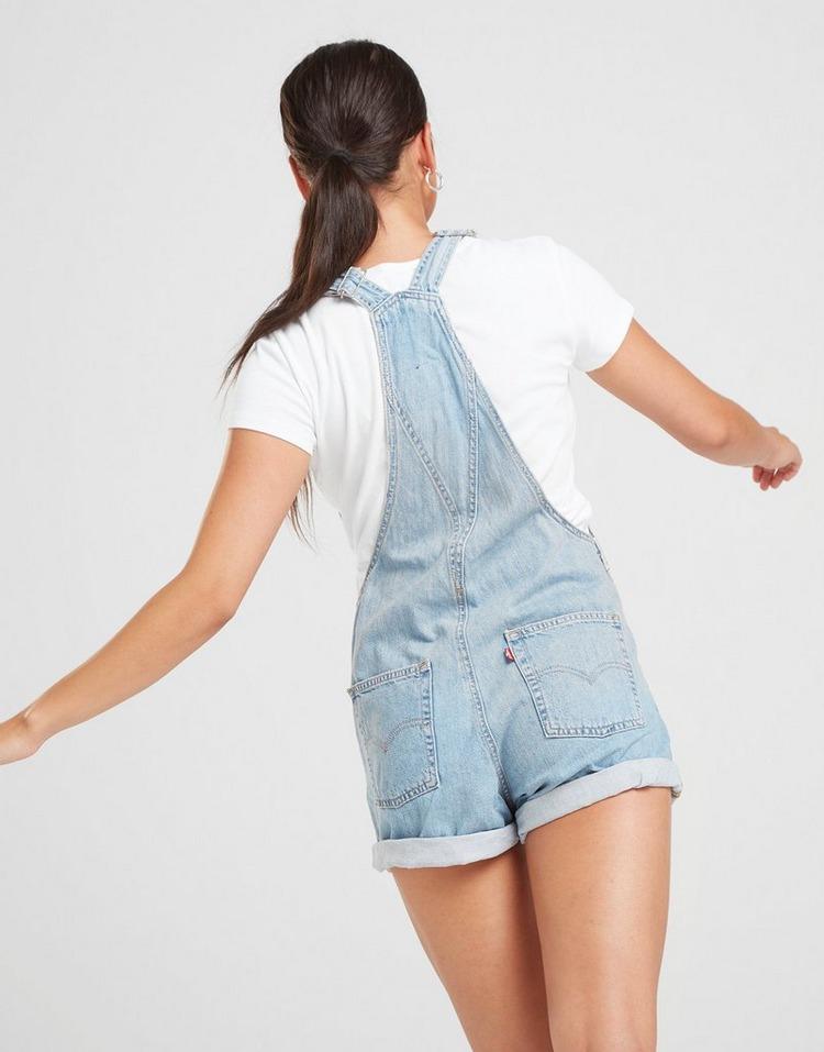 levi dungaree shorts
