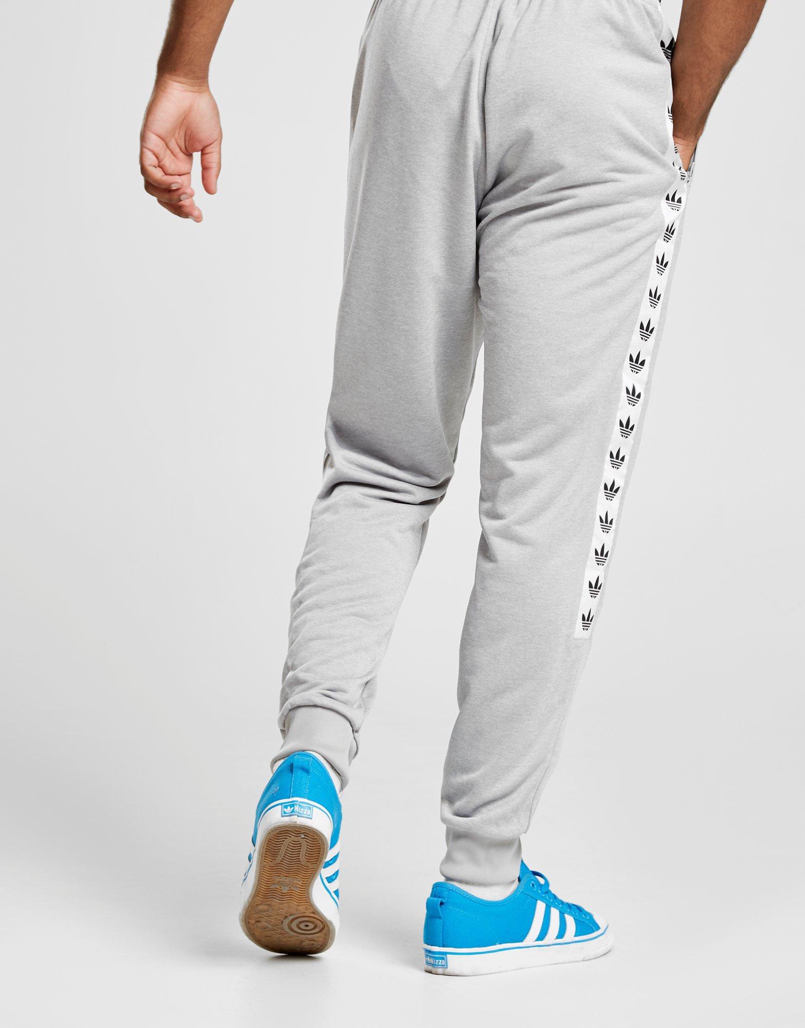 Tape Poly Track Pants in Grey 